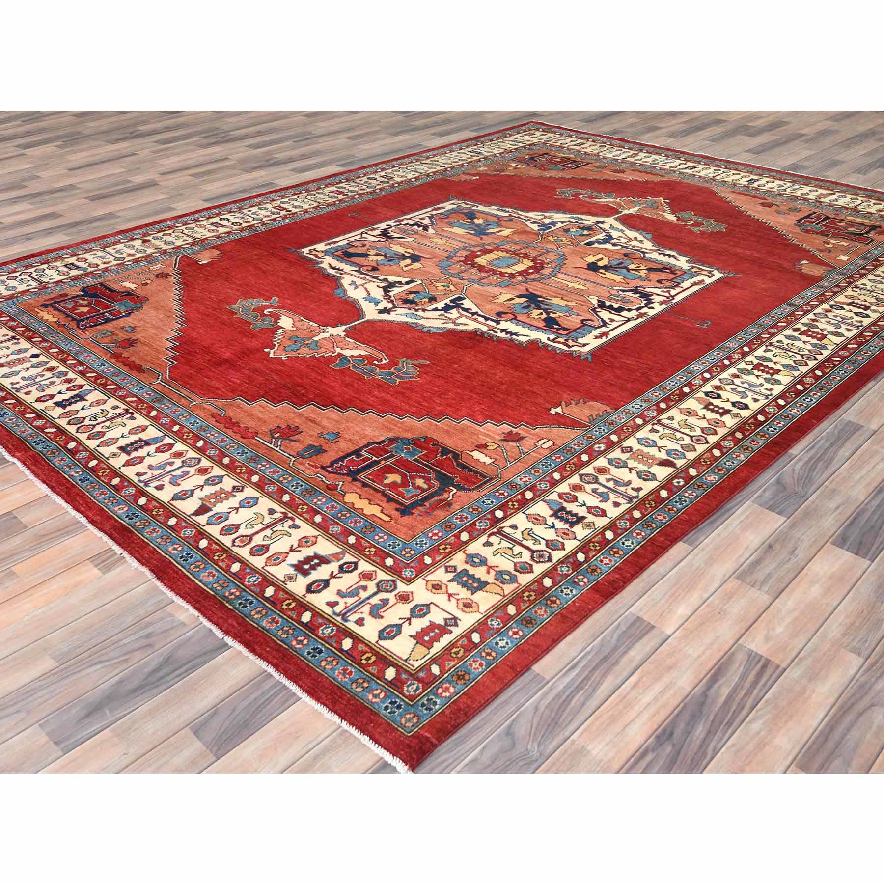 Heriz-Hand-Knotted-Rug-411675