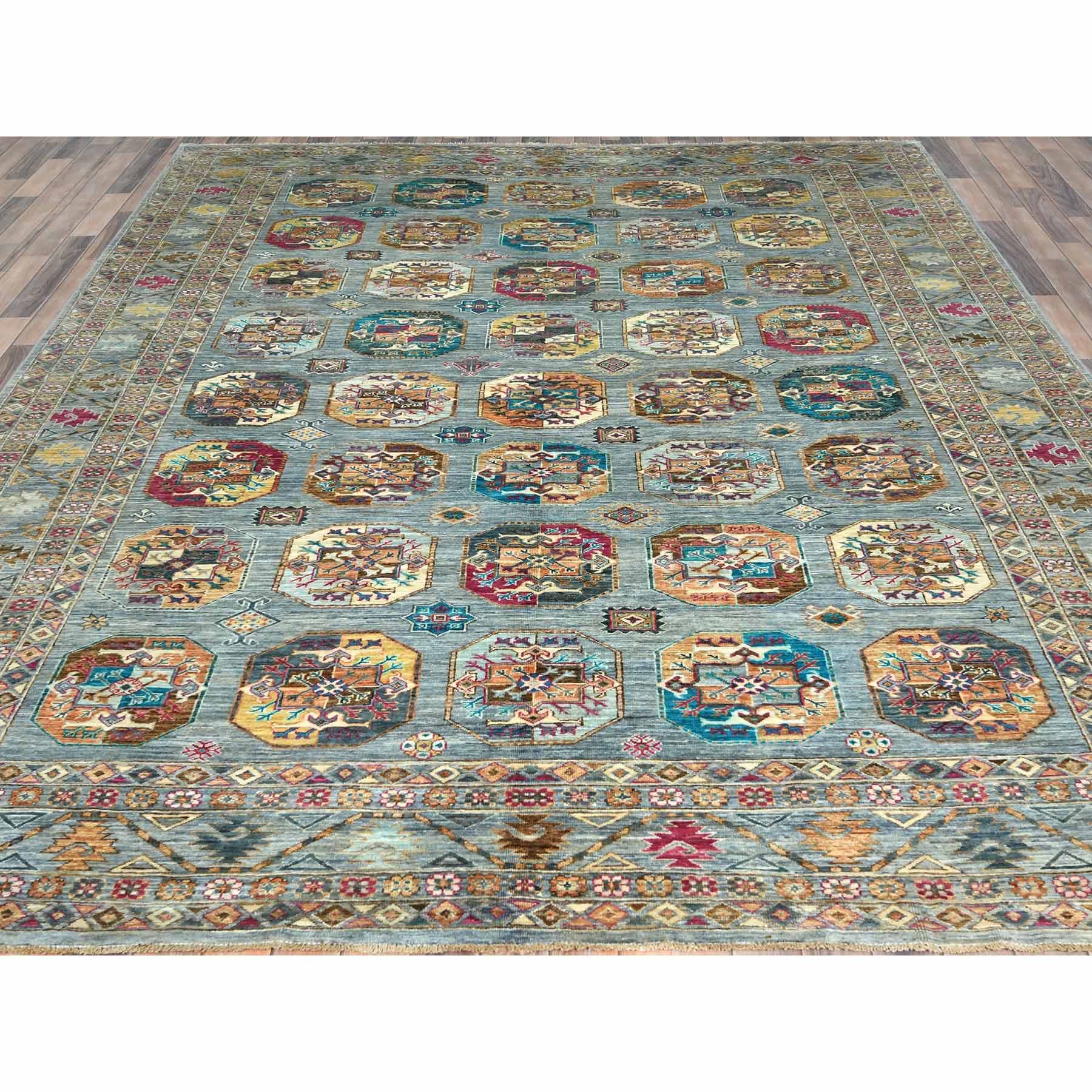 Kazak-Hand-Knotted-Rug-411365