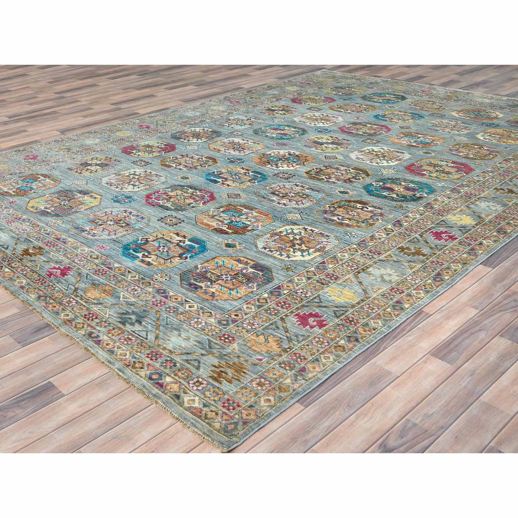 Kazak-Hand-Knotted-Rug-411365