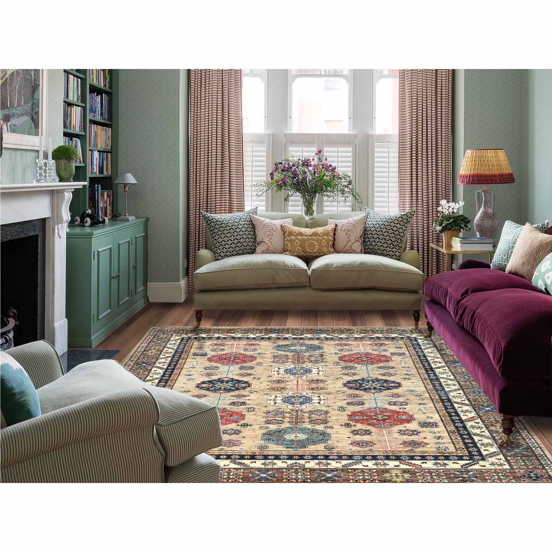 Kazak-Hand-Knotted-Rug-411385