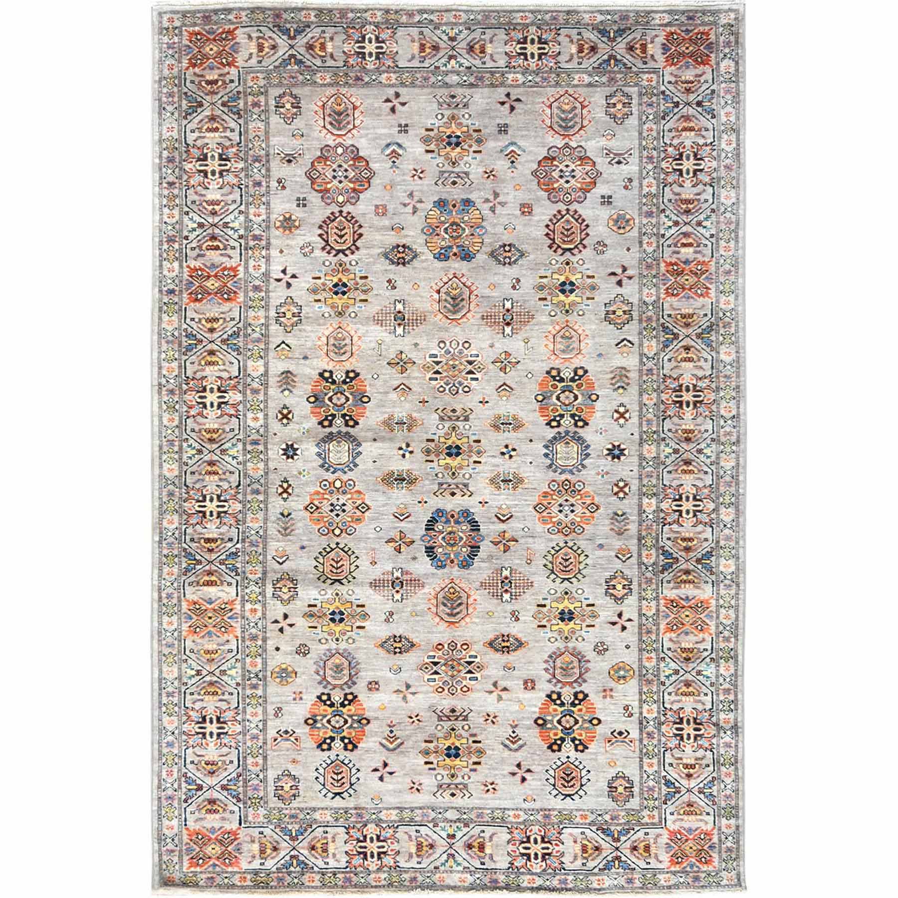 Kazak-Hand-Knotted-Rug-411395