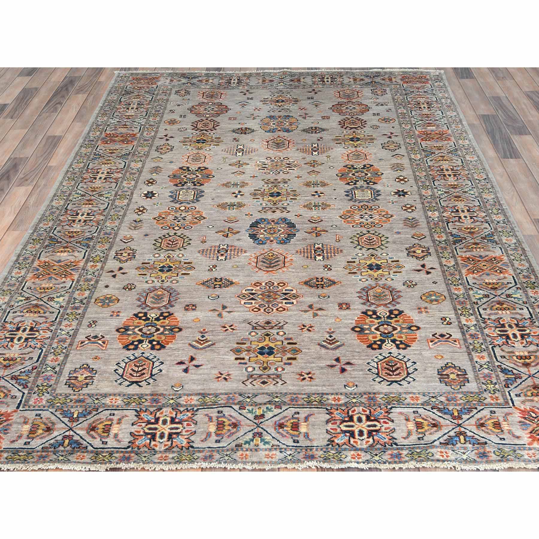 Kazak-Hand-Knotted-Rug-411395