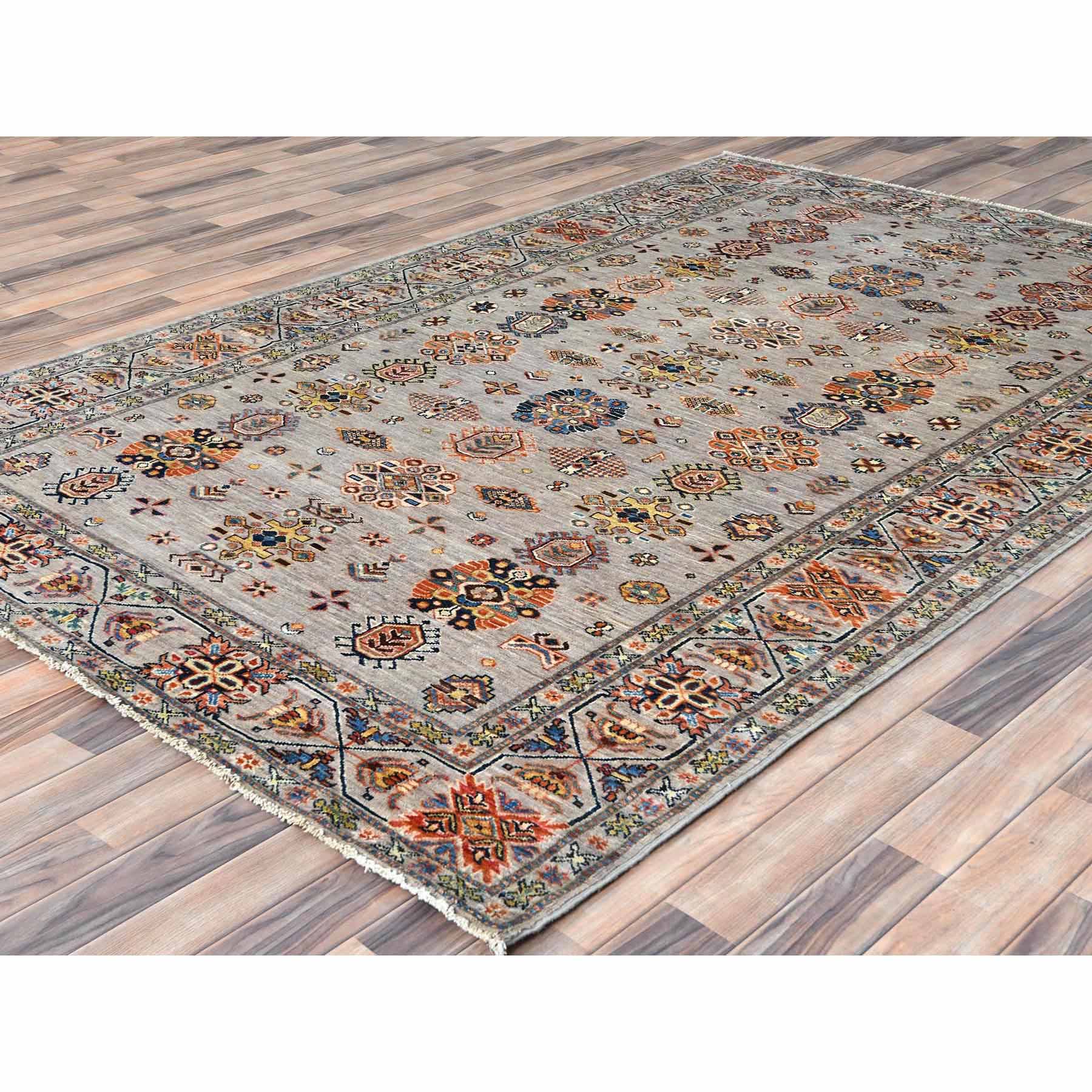 Kazak-Hand-Knotted-Rug-411395