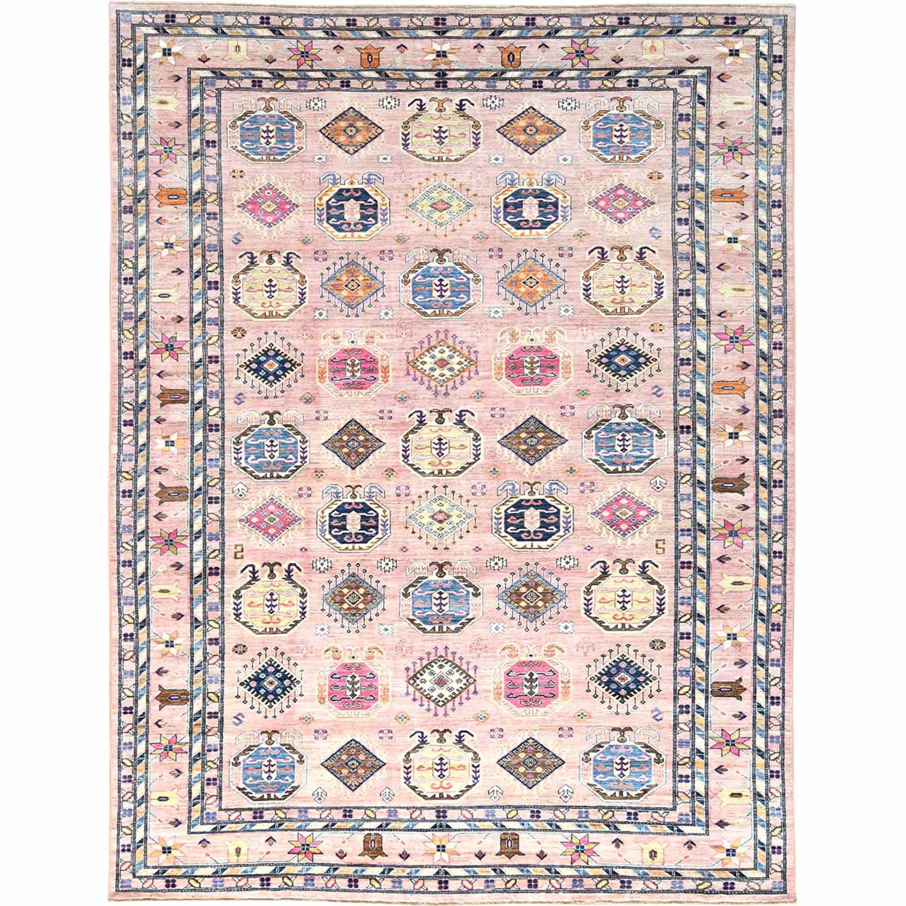 Kazak-Hand-Knotted-Rug-411445