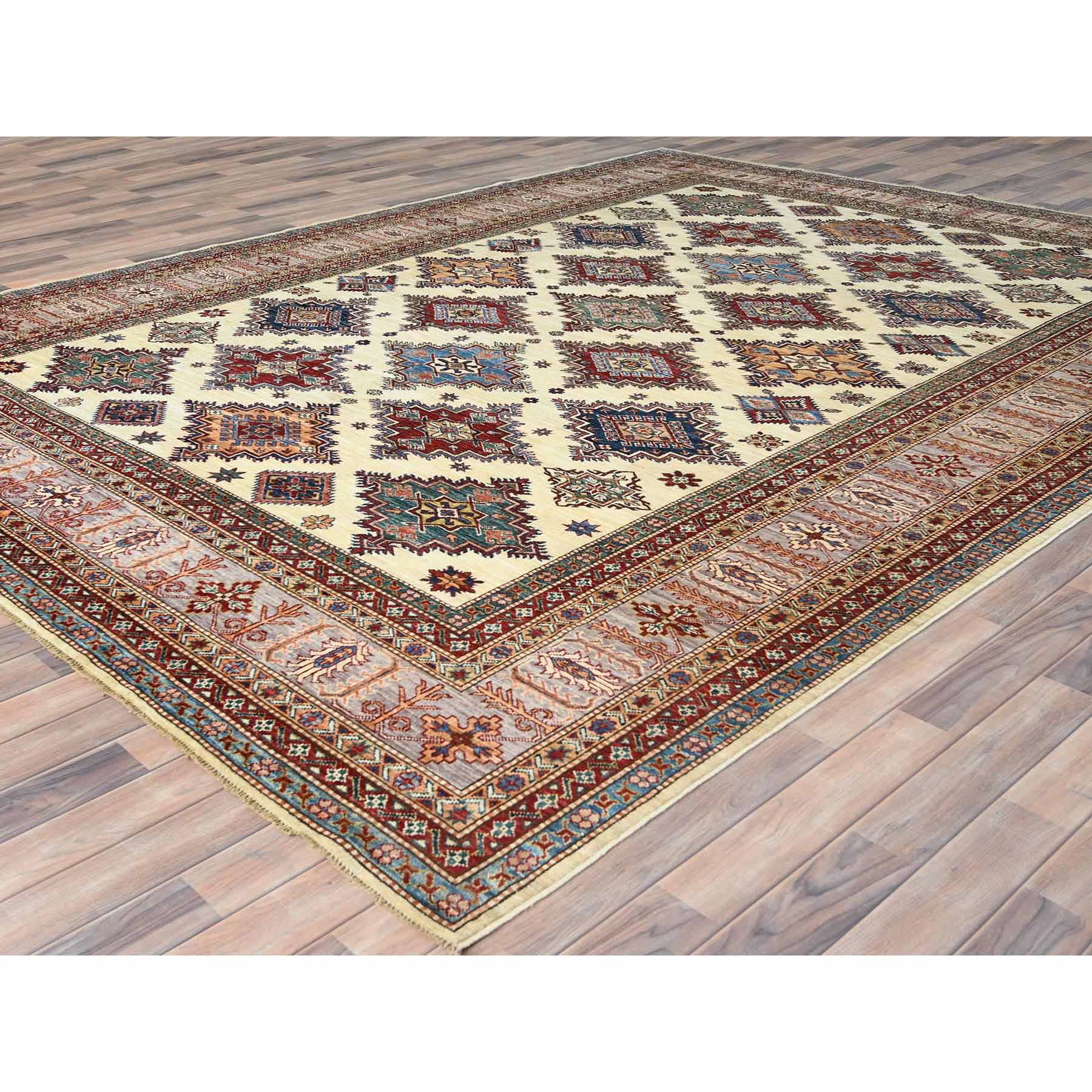 Kazak-Hand-Knotted-Rug-411900