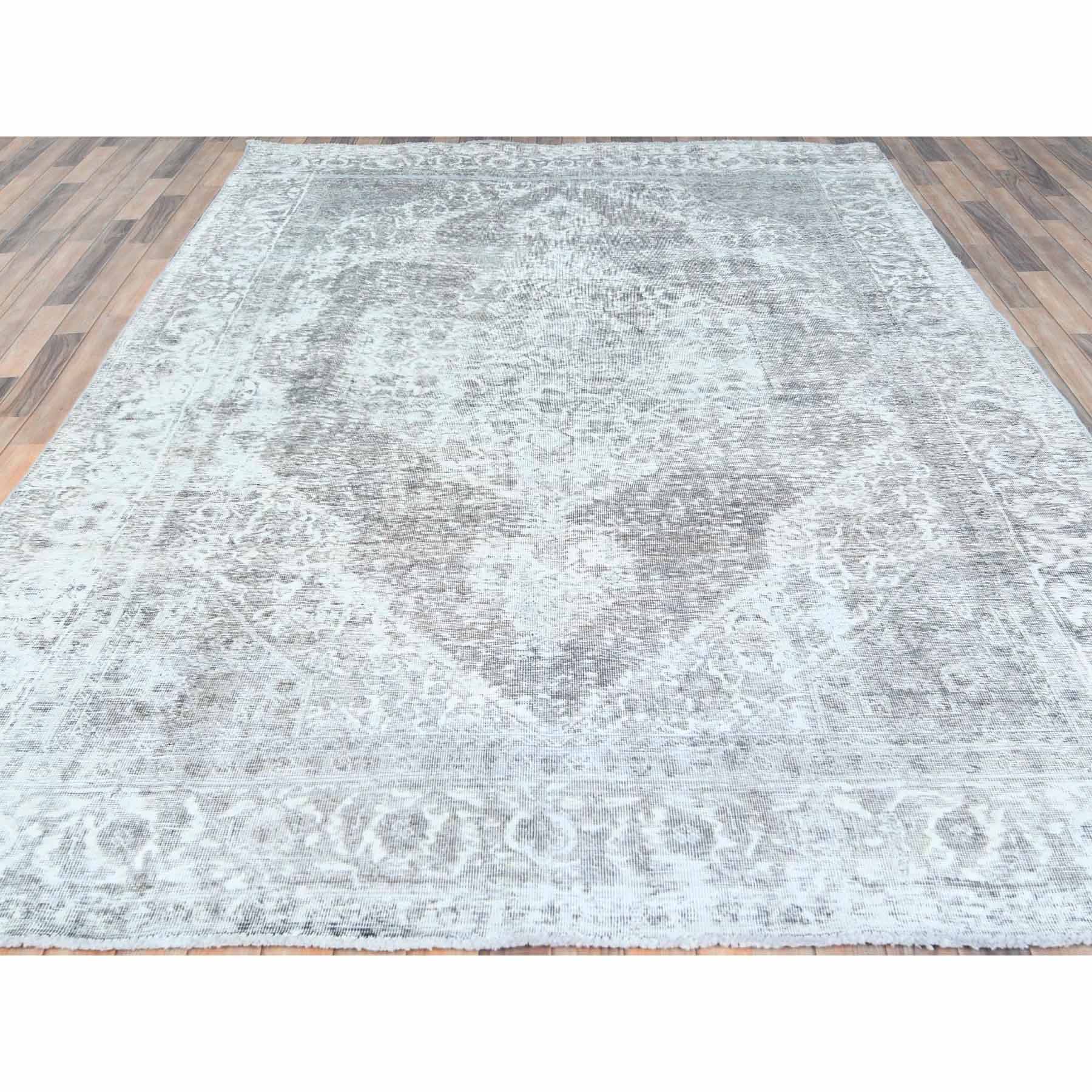 Overdyed-Vintage-Hand-Knotted-Rug-410520