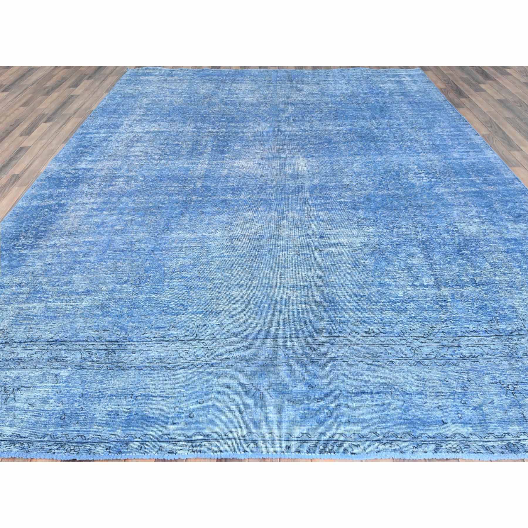 Overdyed-Vintage-Hand-Knotted-Rug-411730