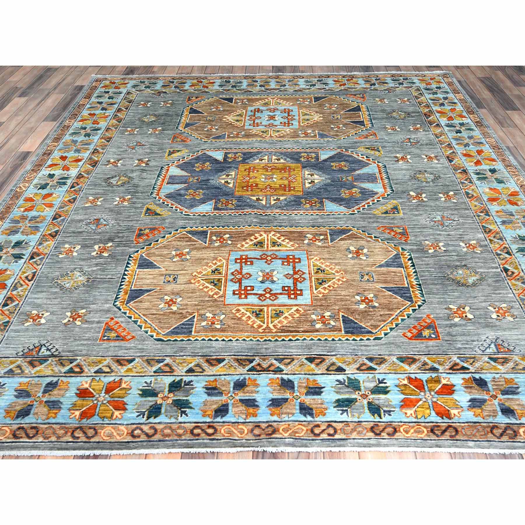 Tribal-Geometric-Hand-Knotted-Rug-410145