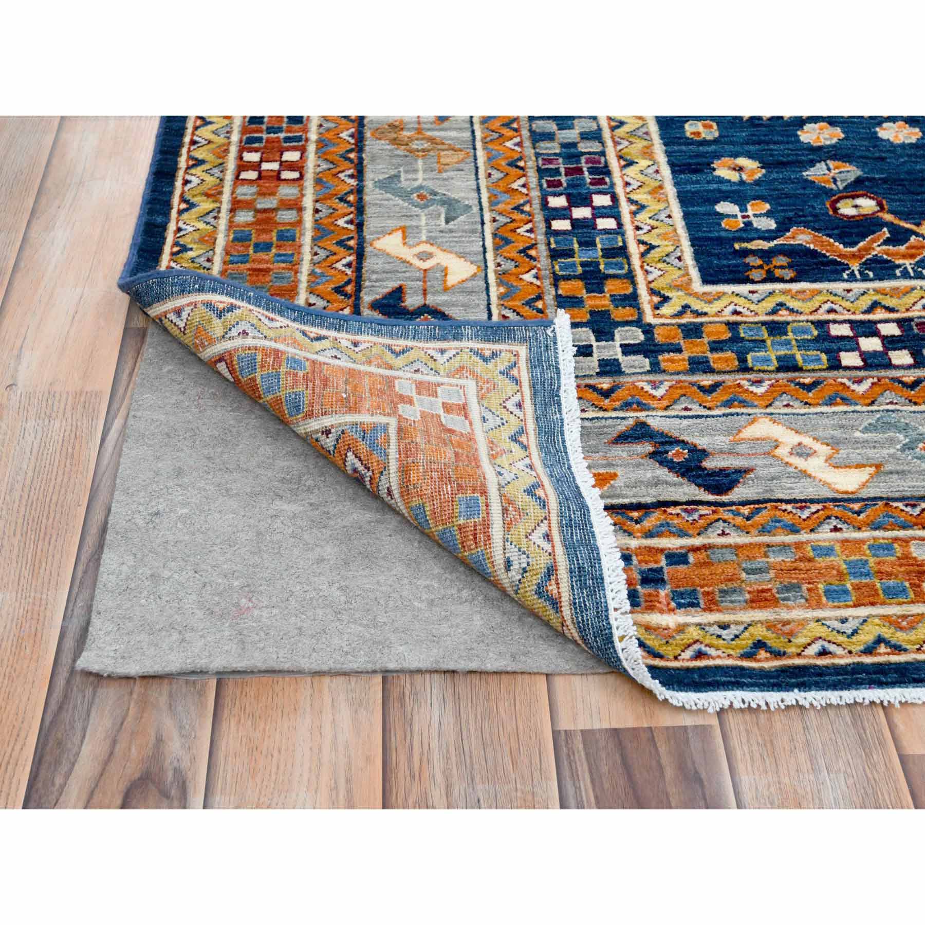 Tribal-Geometric-Hand-Knotted-Rug-410150