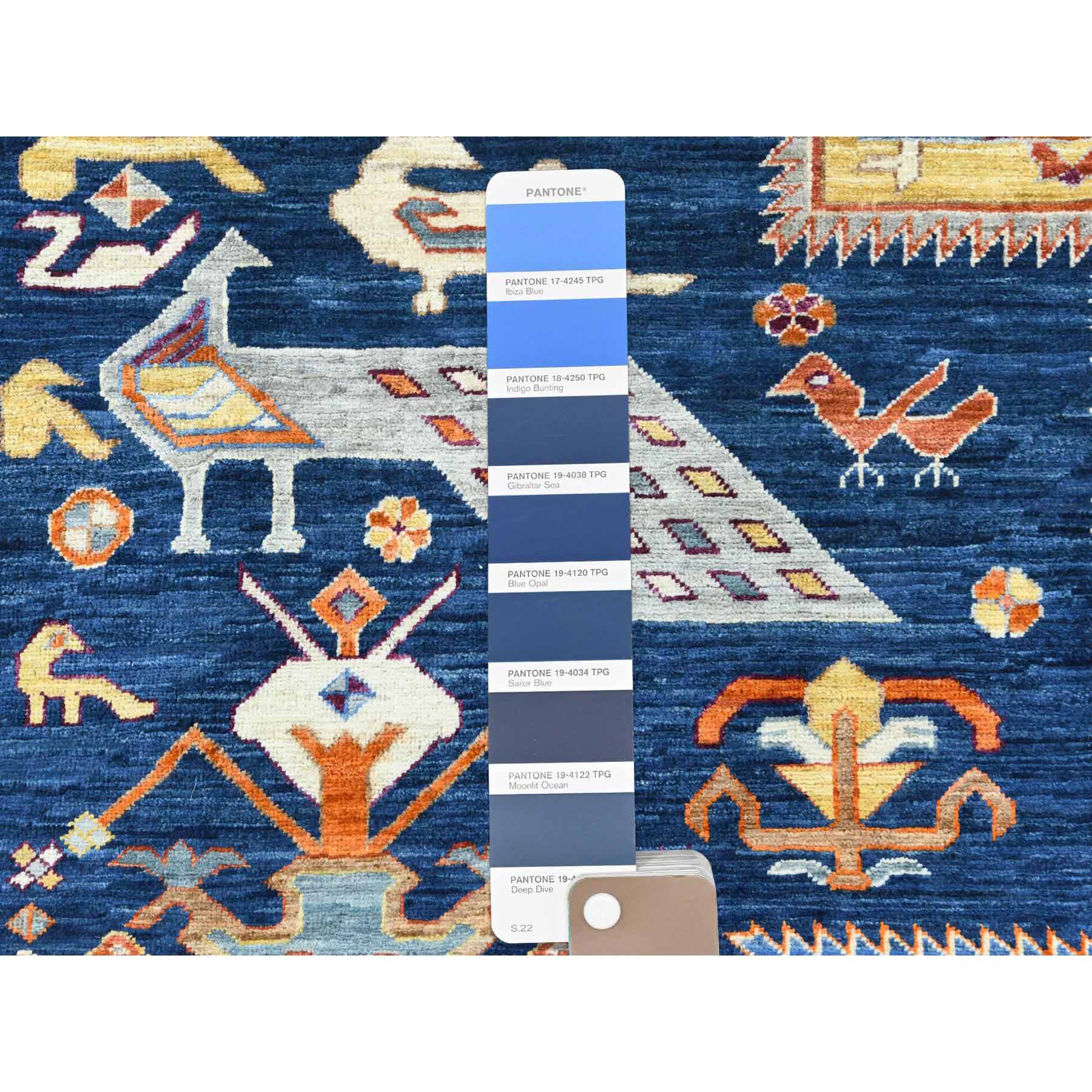 Tribal-Geometric-Hand-Knotted-Rug-410150