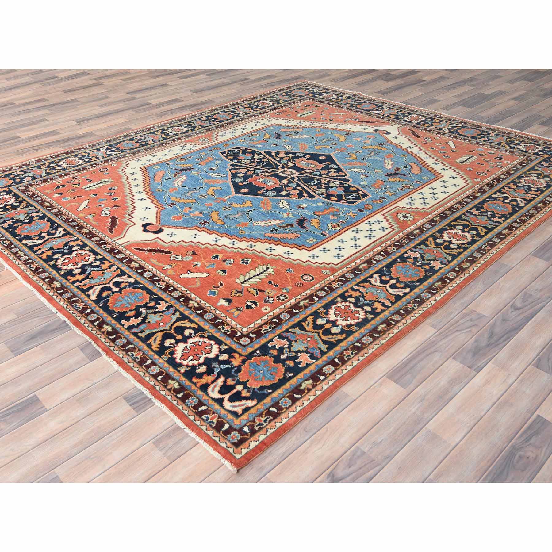 Heriz-Hand-Knotted-Rug-413380