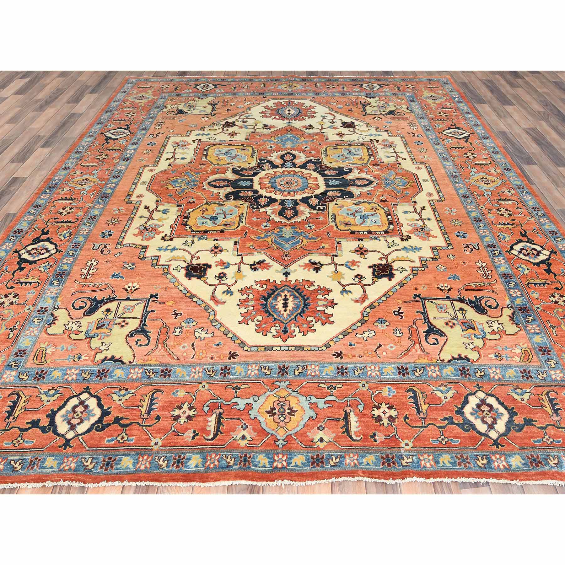 Heriz-Hand-Knotted-Rug-414380