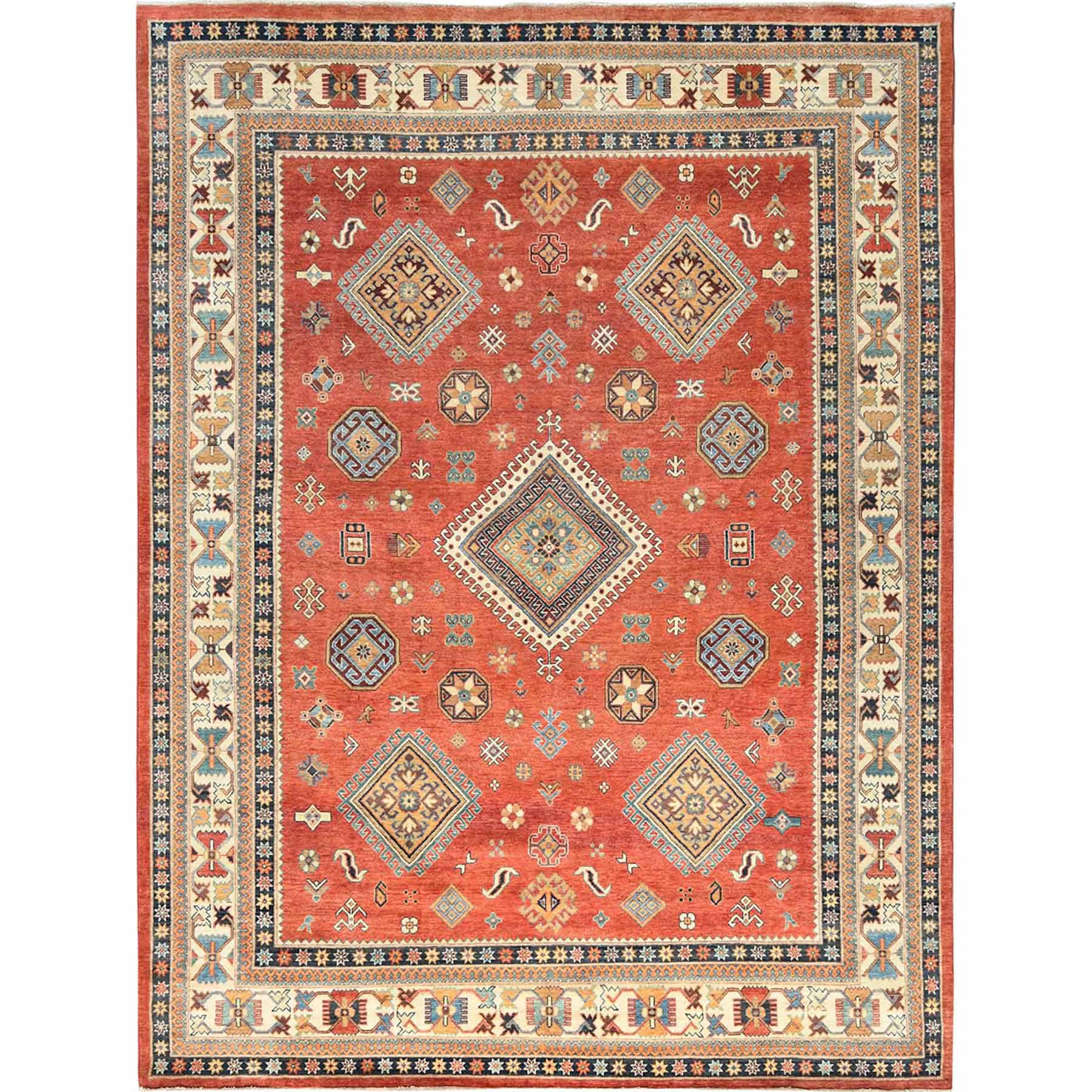 Kazak-Hand-Knotted-Rug-413545