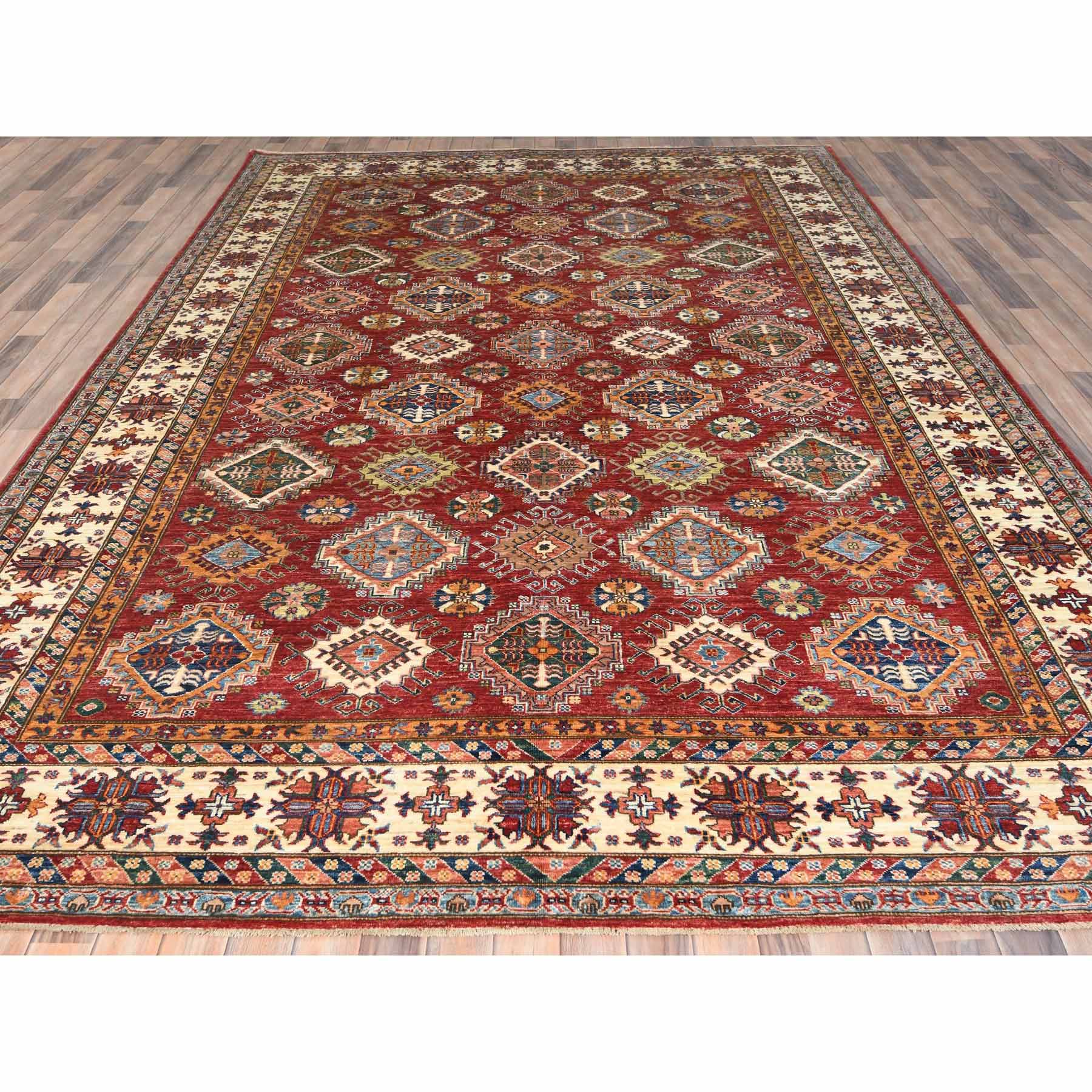 Kazak-Hand-Knotted-Rug-414490