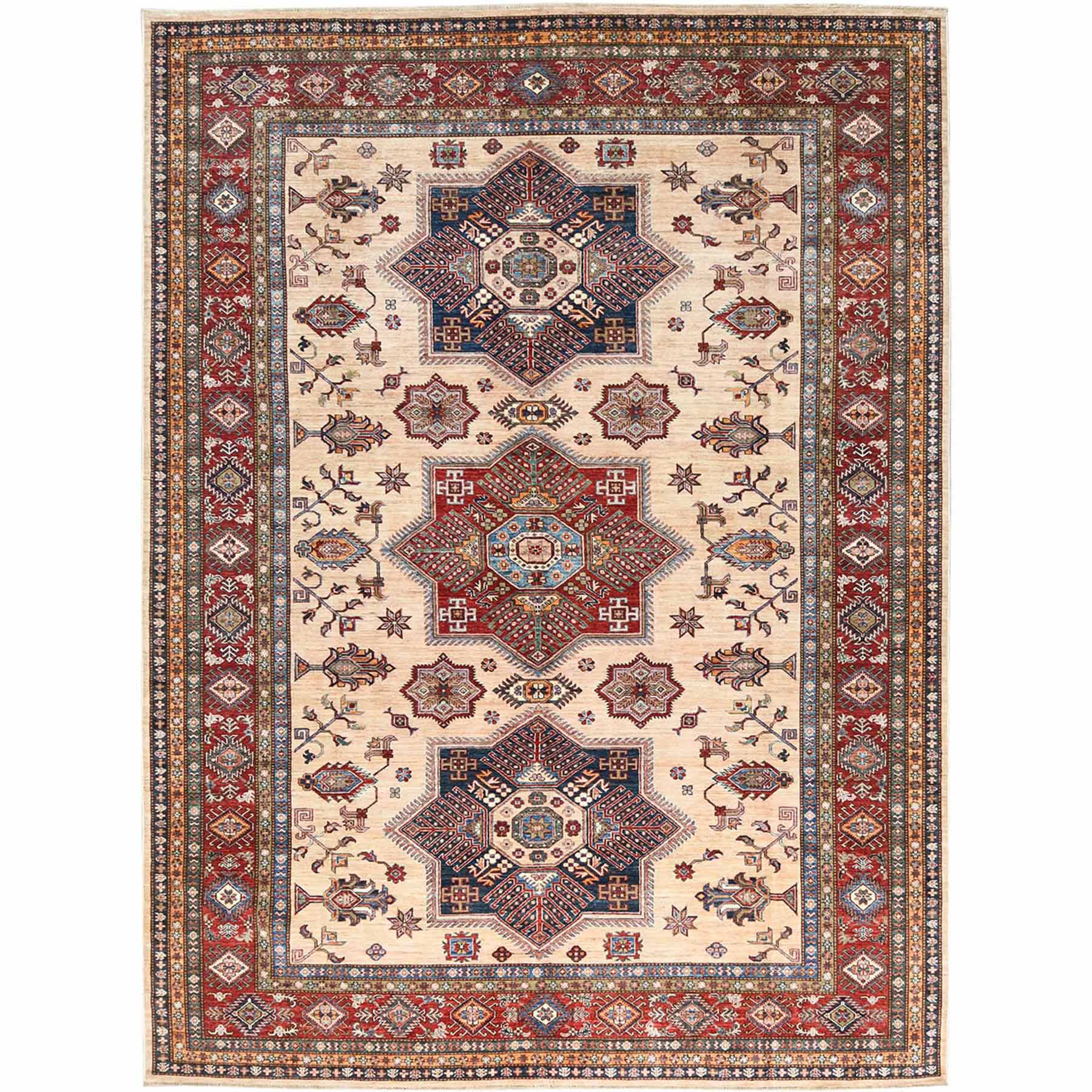 Kazak-Hand-Knotted-Rug-414495