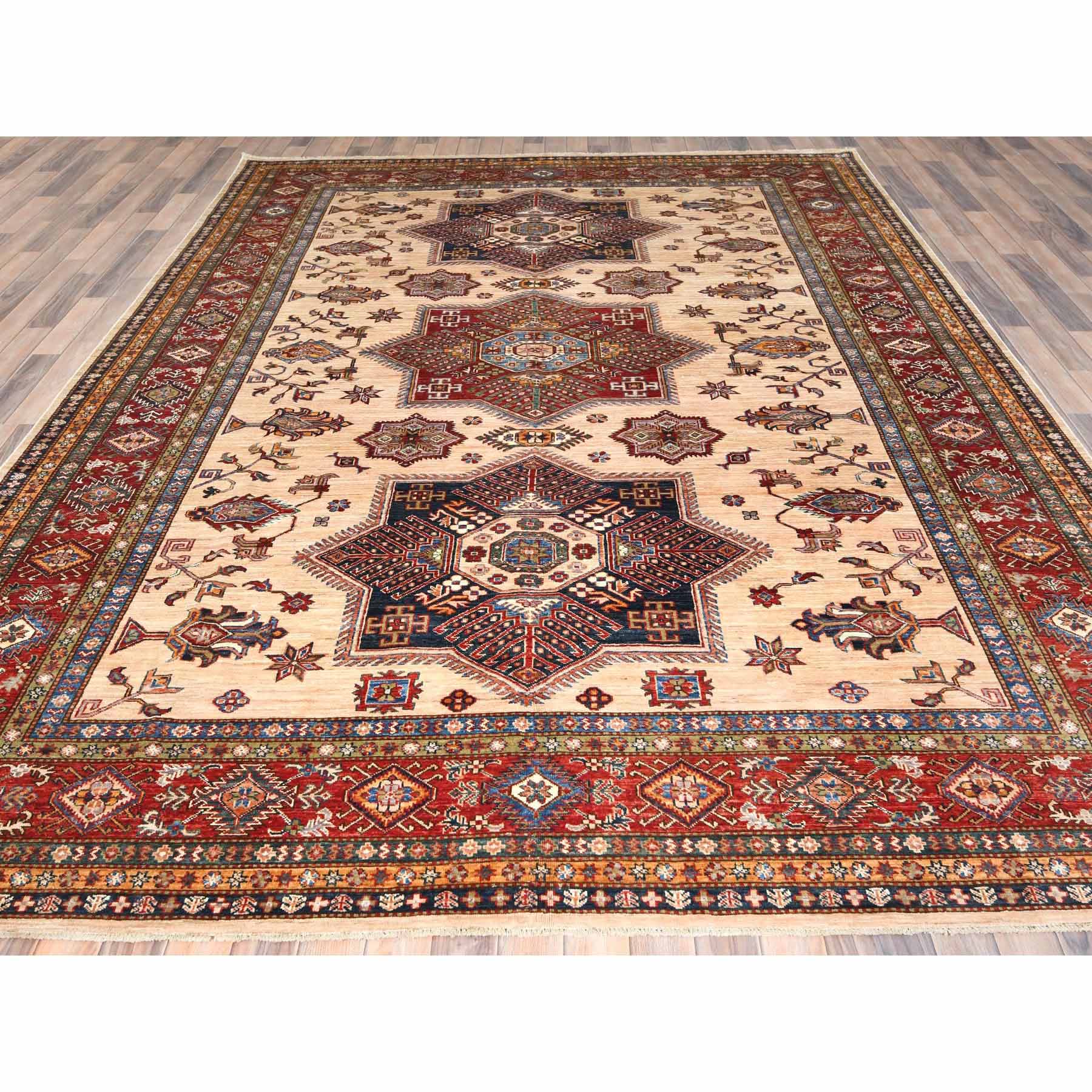 Kazak-Hand-Knotted-Rug-414495