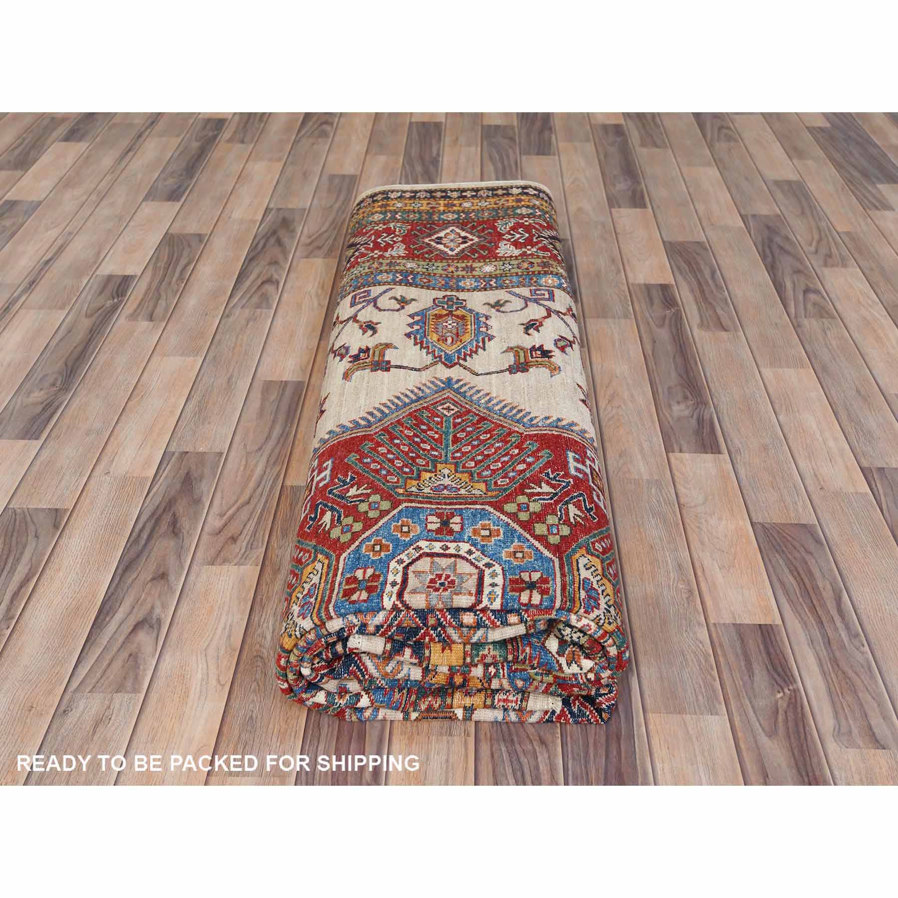 Kazak-Hand-Knotted-Rug-414495