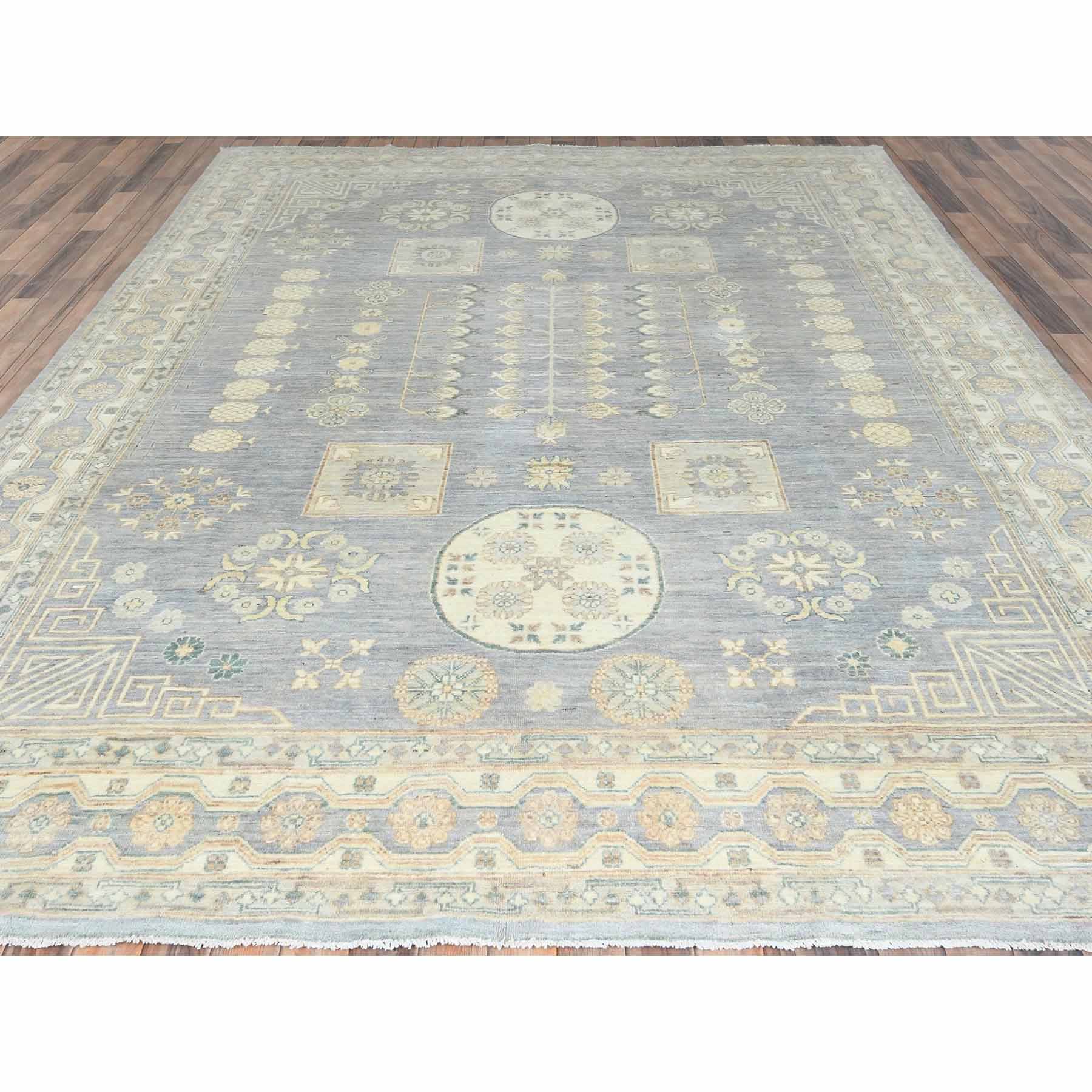 Oushak-And-Peshawar-Hand-Knotted-Rug-413510
