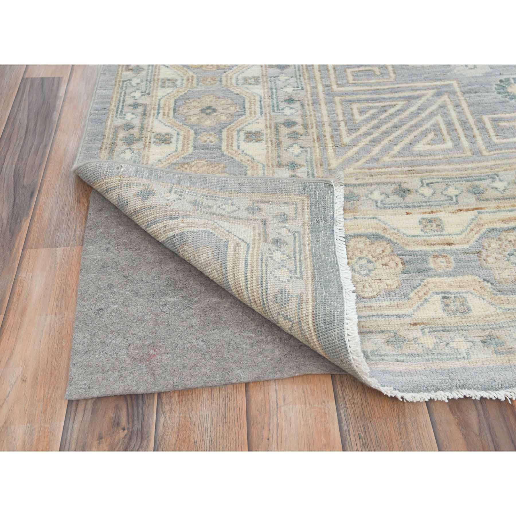 Oushak-And-Peshawar-Hand-Knotted-Rug-413510