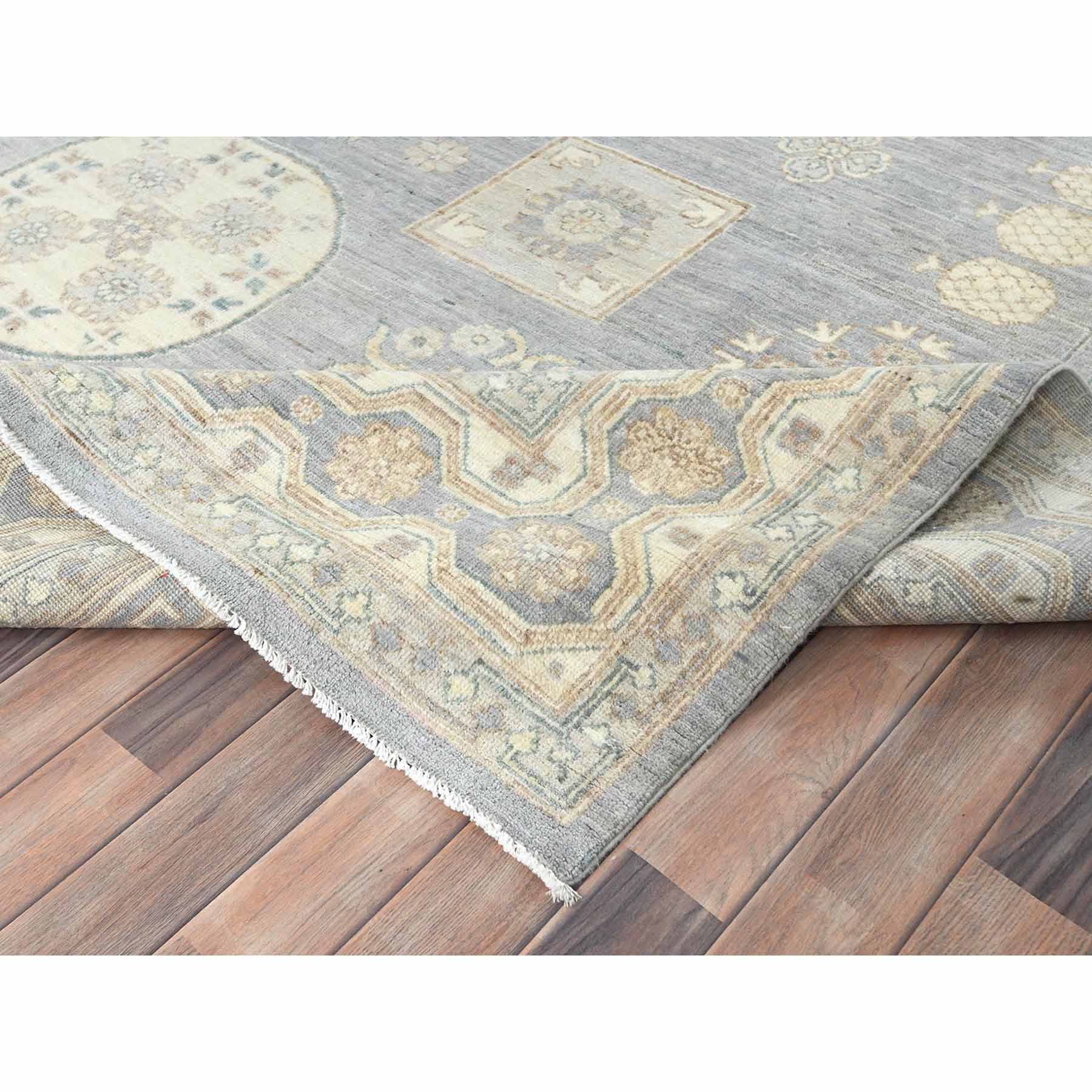 Oushak-And-Peshawar-Hand-Knotted-Rug-413510