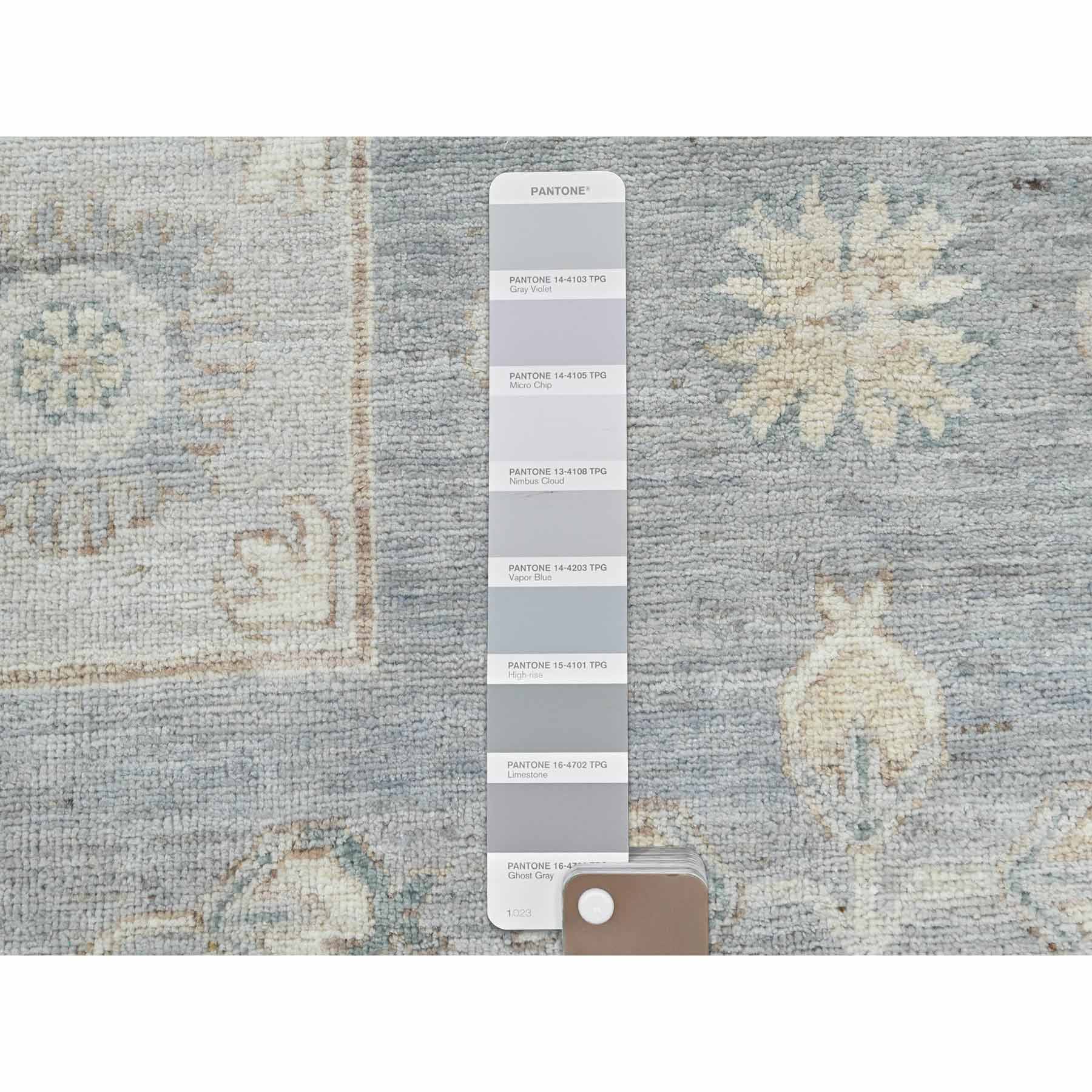 Oushak-And-Peshawar-Hand-Knotted-Rug-413510