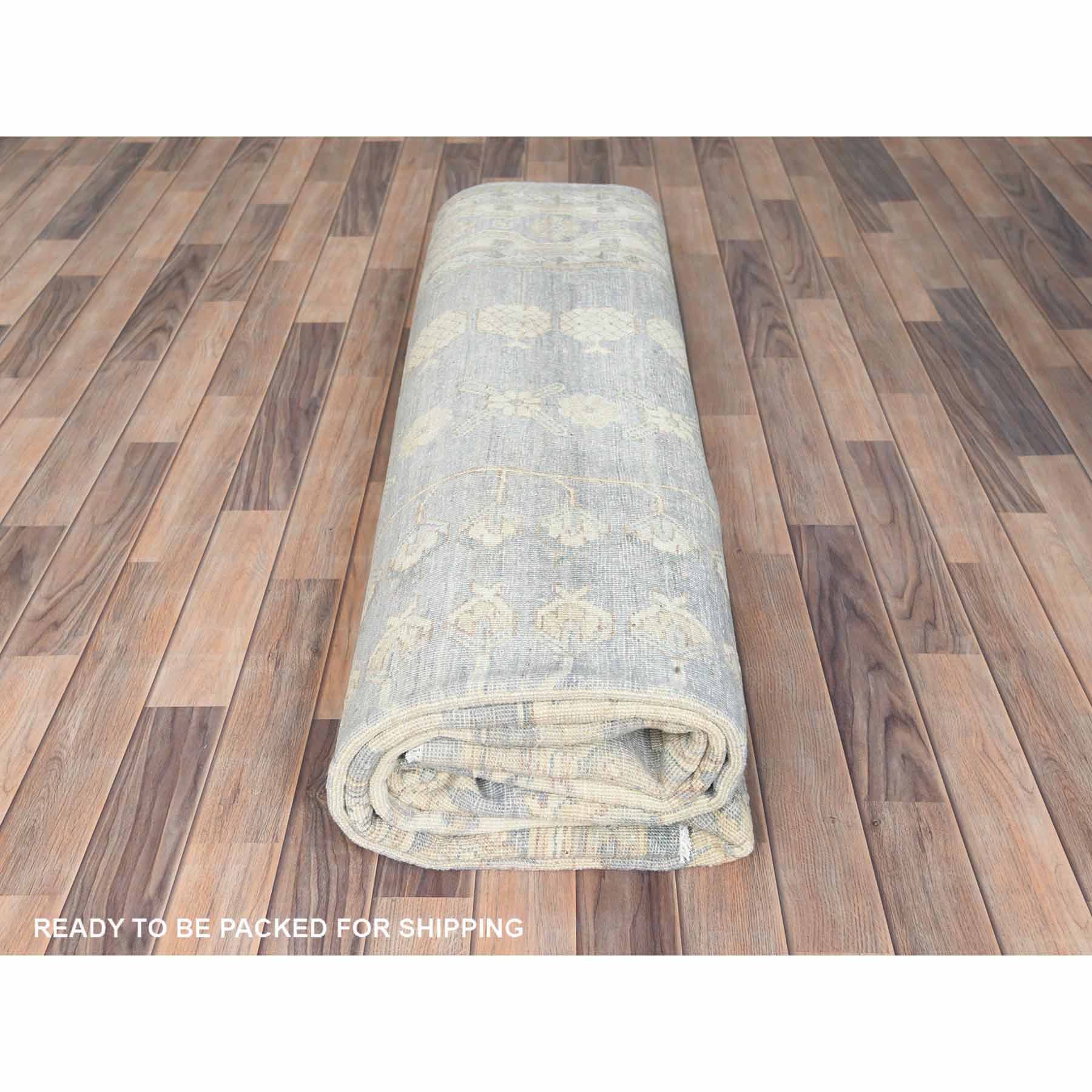 Oushak-And-Peshawar-Hand-Knotted-Rug-413510