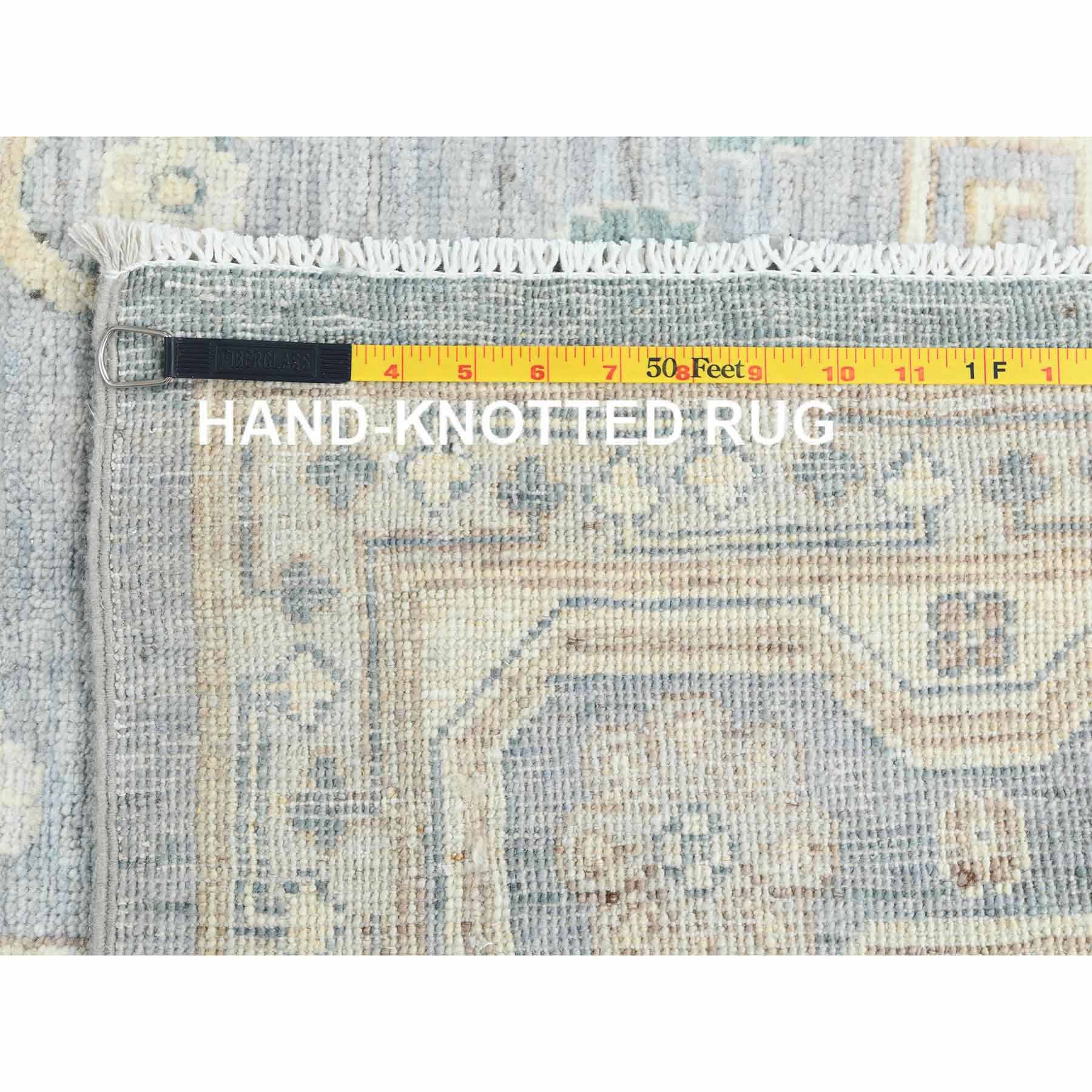 Oushak-And-Peshawar-Hand-Knotted-Rug-413510