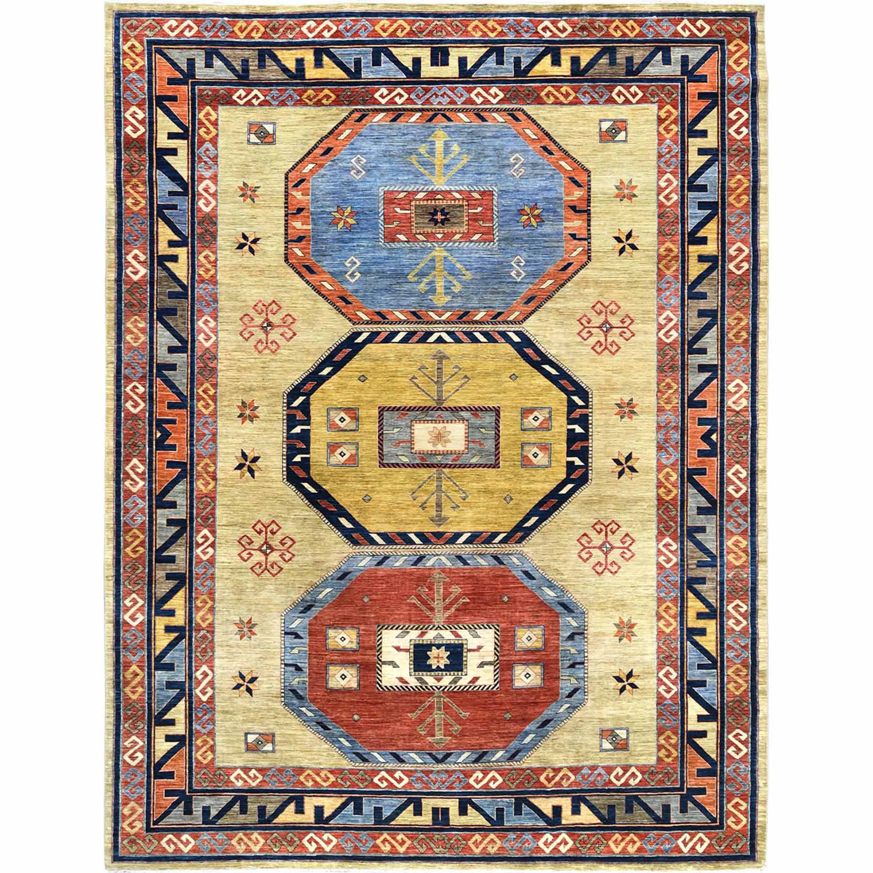Tribal-Geometric-Hand-Knotted-Rug-413065
