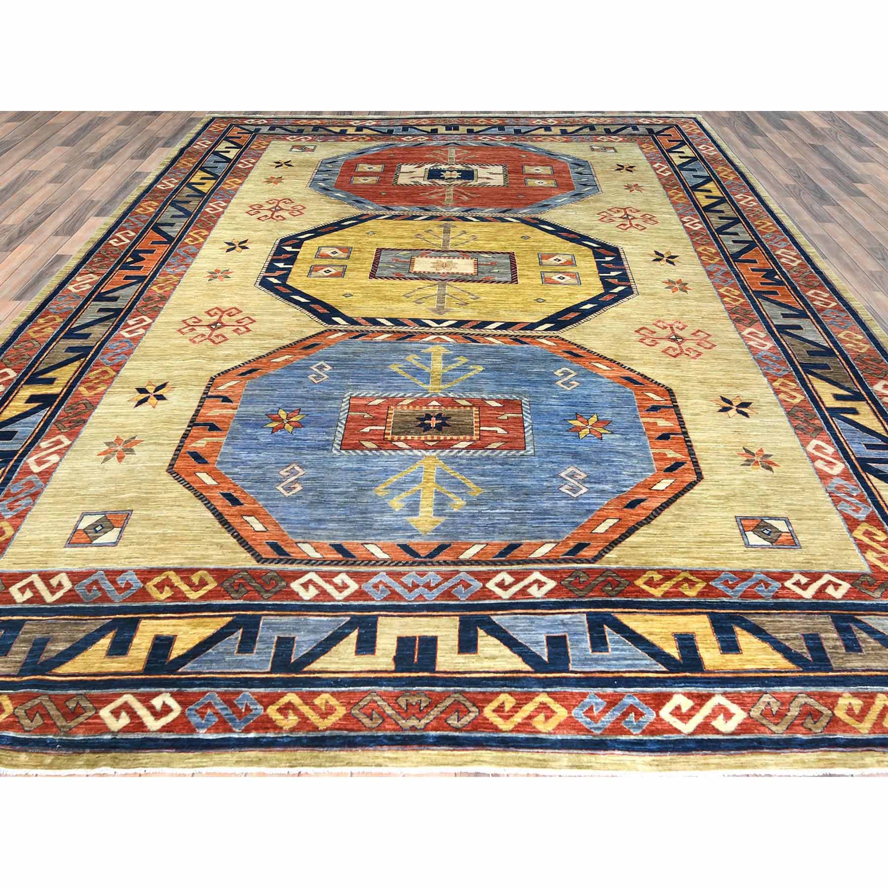 Tribal-Geometric-Hand-Knotted-Rug-413065
