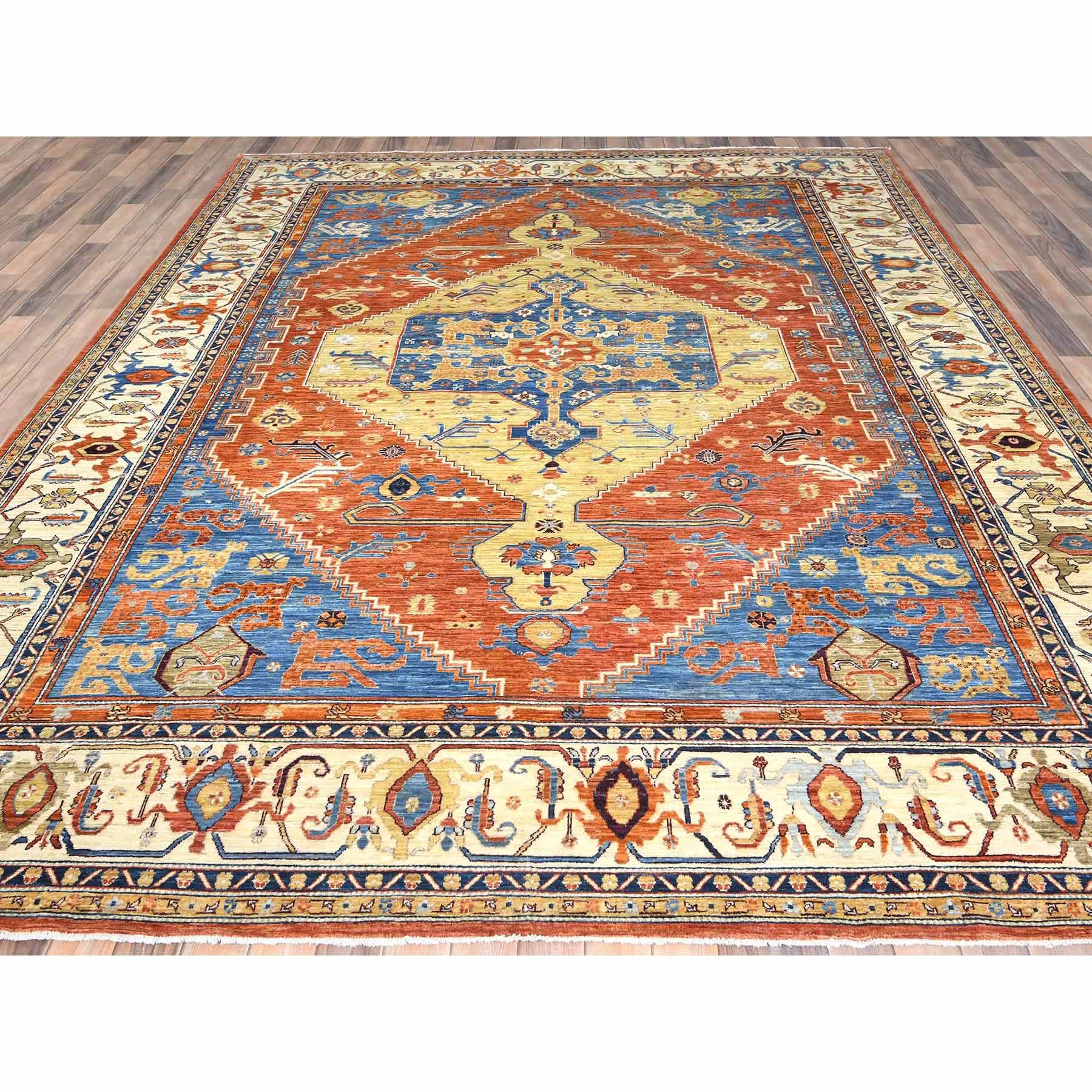 Tribal-Geometric-Hand-Knotted-Rug-414400