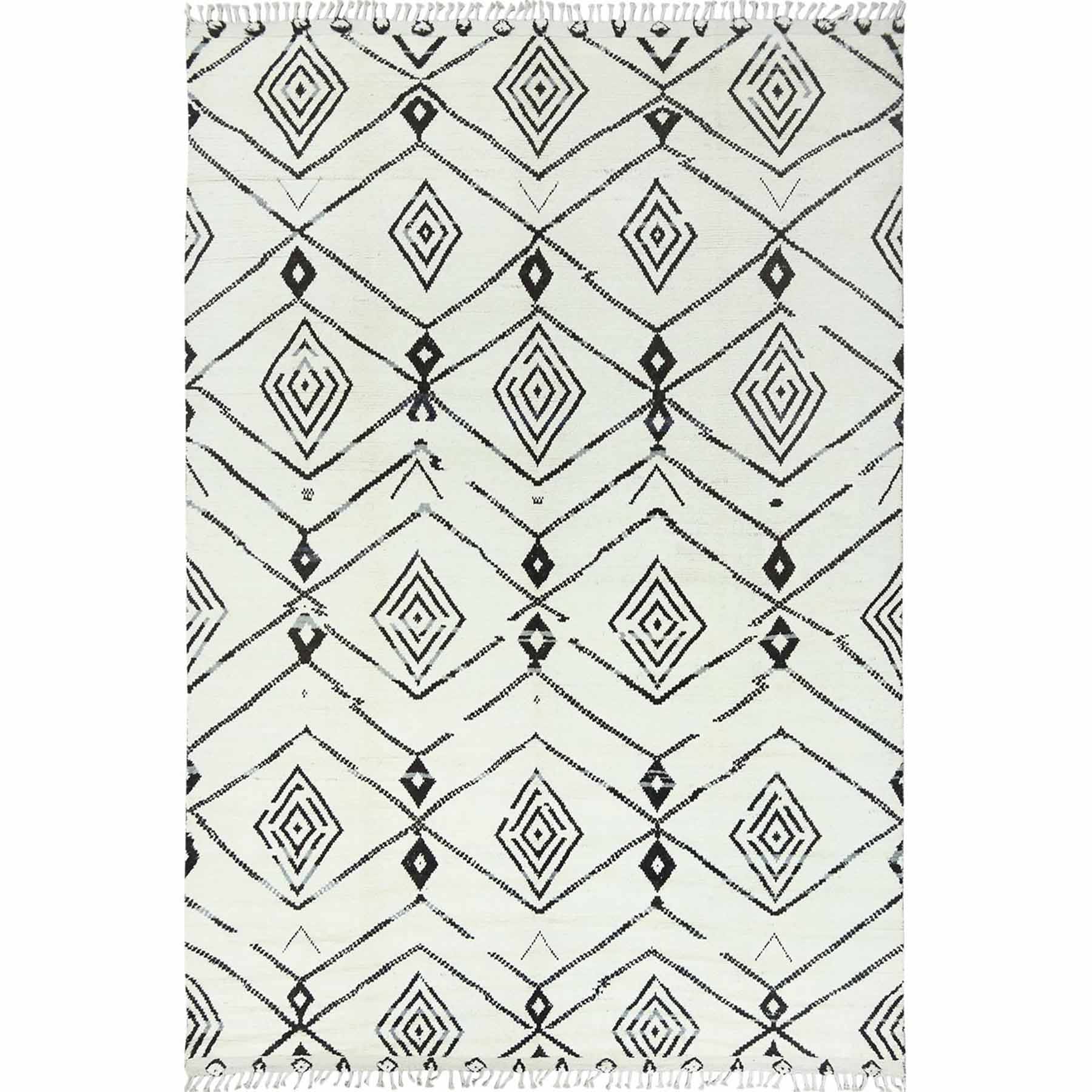 Tribal-Geometric-Hand-Knotted-Rug-414765