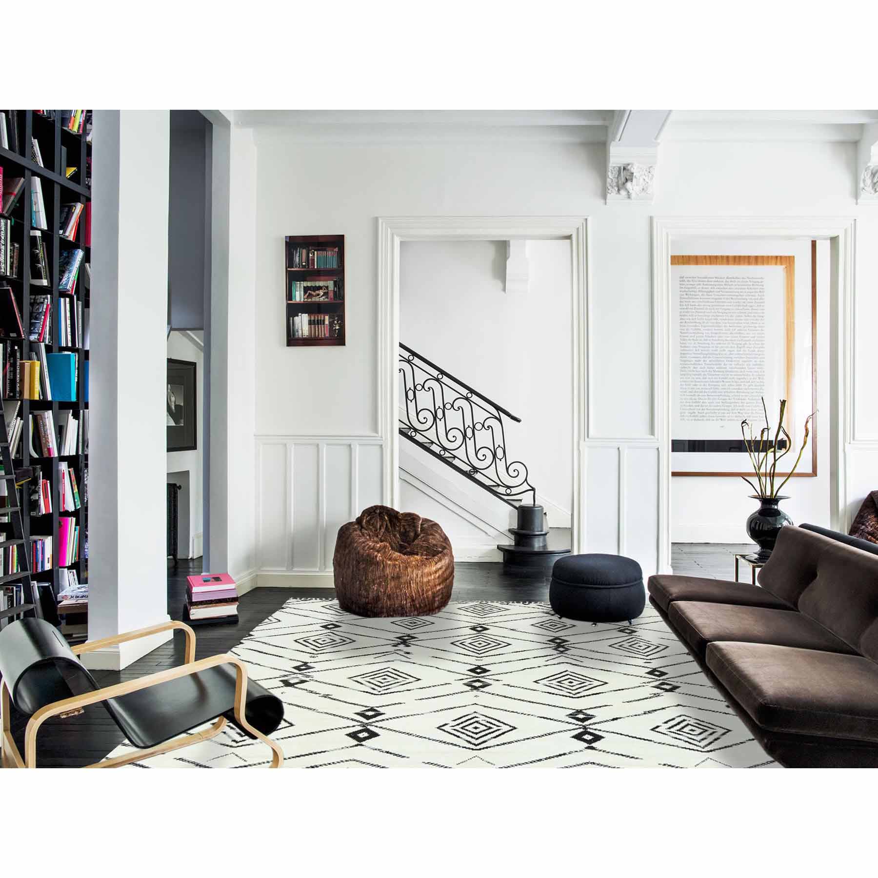 Tribal-Geometric-Hand-Knotted-Rug-414765