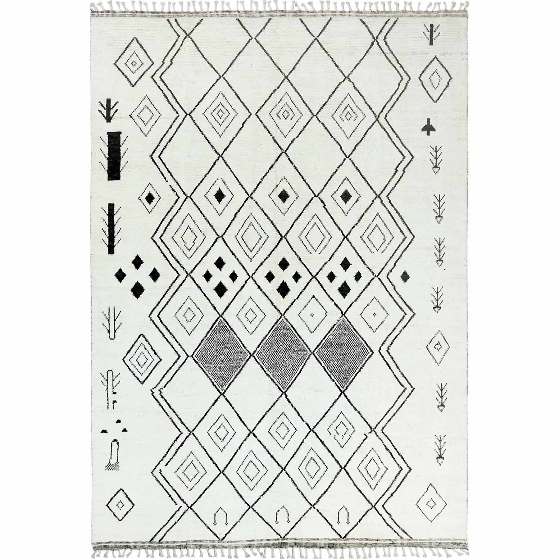 Tribal-Geometric-Hand-Knotted-Rug-414815