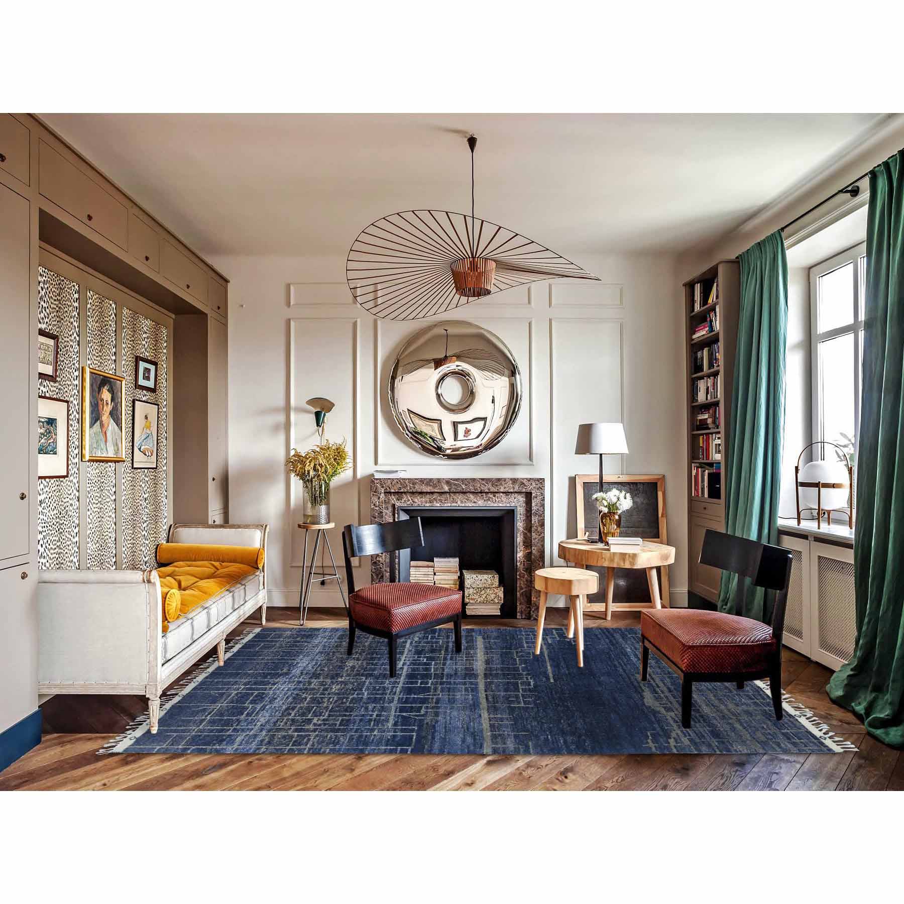 Tribal-Geometric-Hand-Knotted-Rug-414825