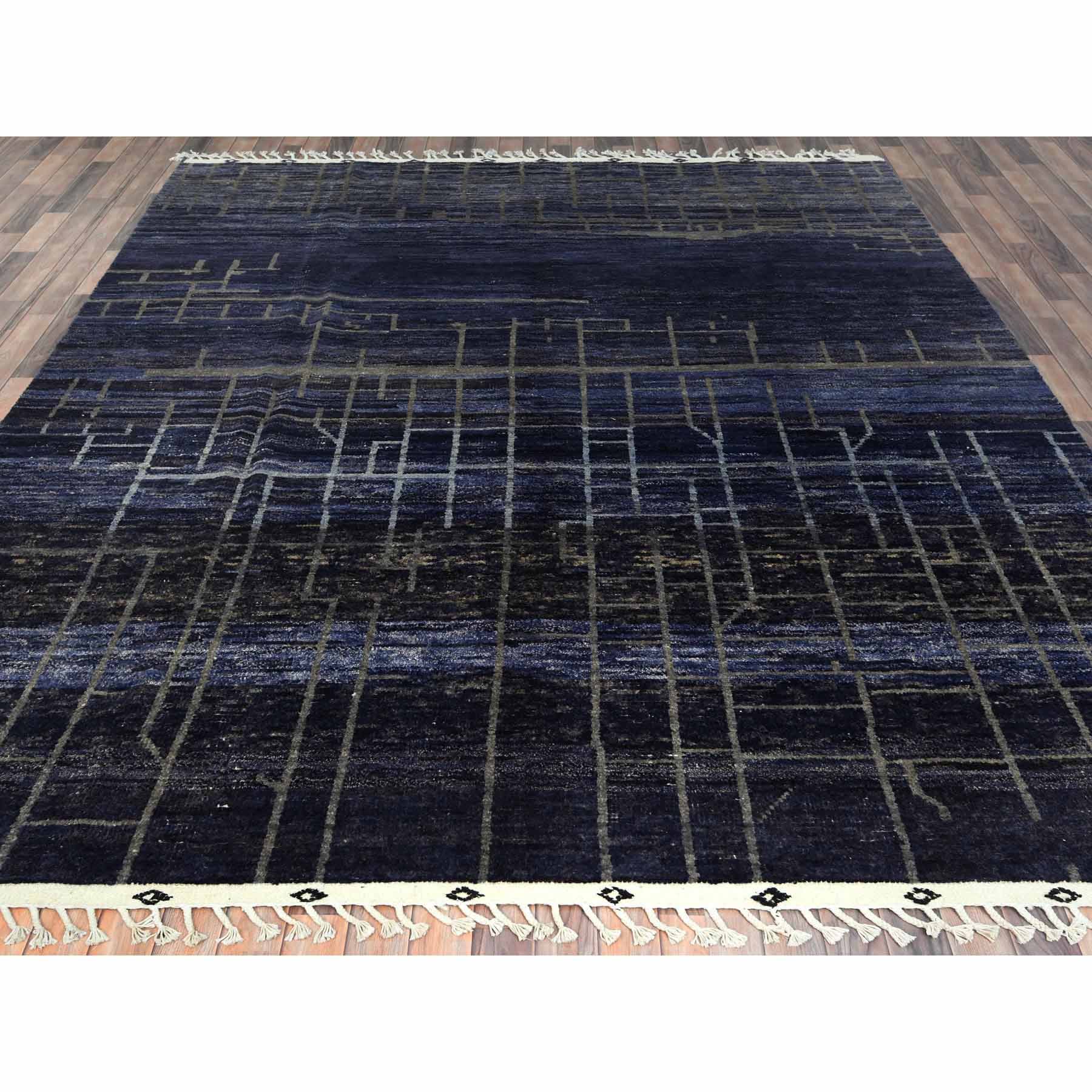 Tribal-Geometric-Hand-Knotted-Rug-414825