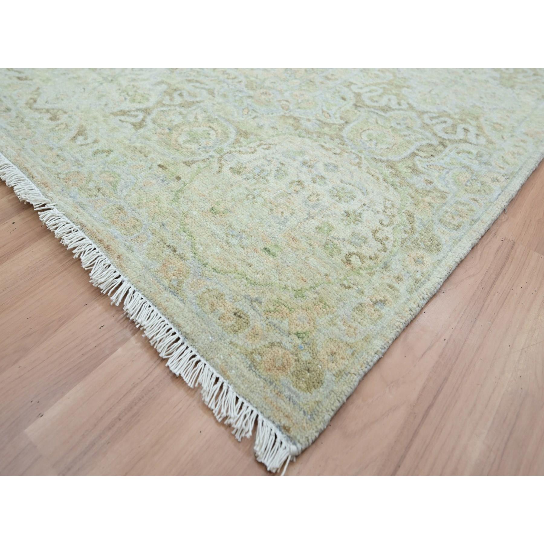 Oushak-And-Peshawar-Hand-Knotted-Rug-416400