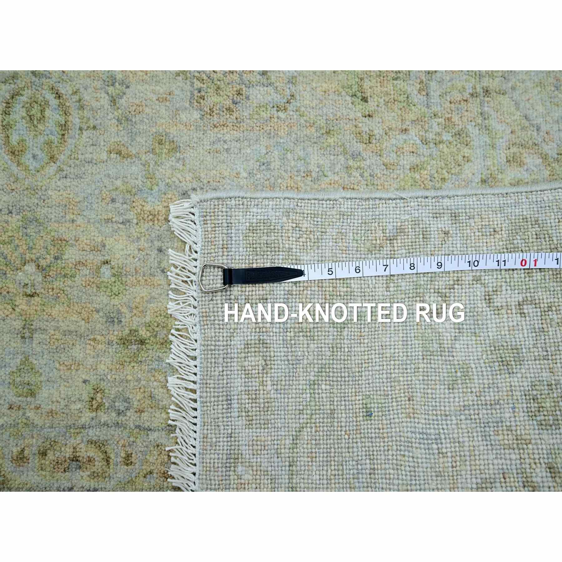Oushak-And-Peshawar-Hand-Knotted-Rug-416400