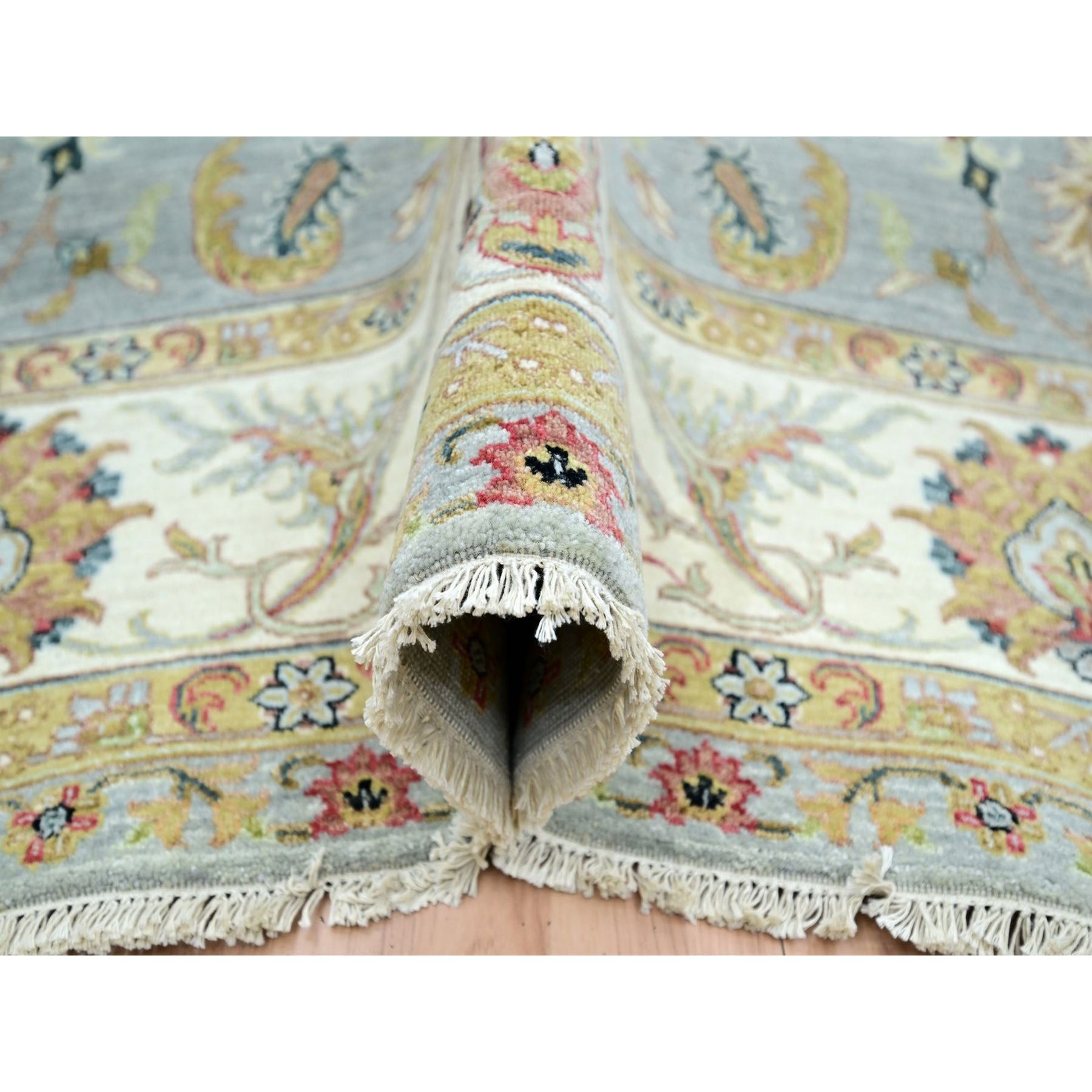 Oushak-And-Peshawar-Hand-Knotted-Rug-416450