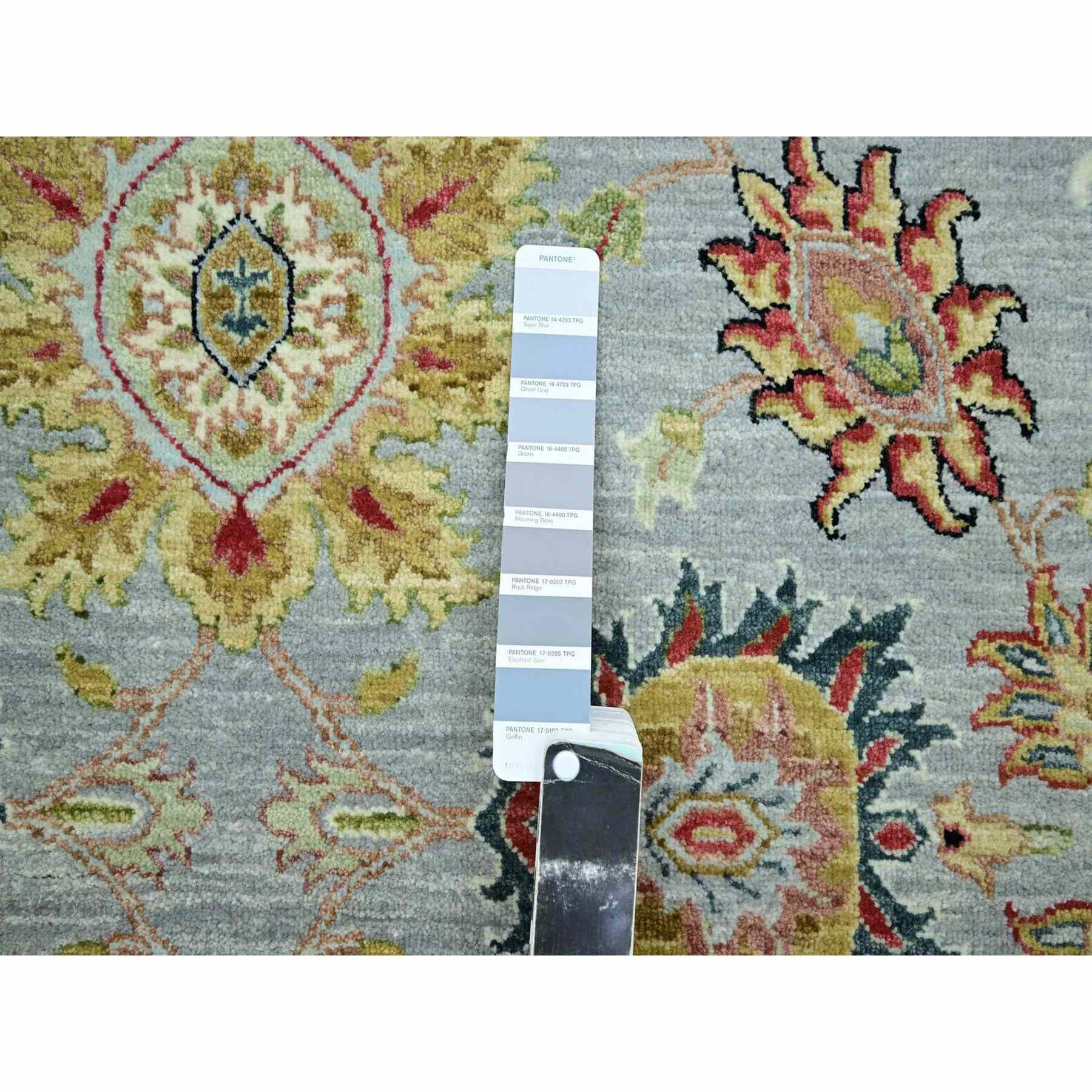 Oushak-And-Peshawar-Hand-Knotted-Rug-416450
