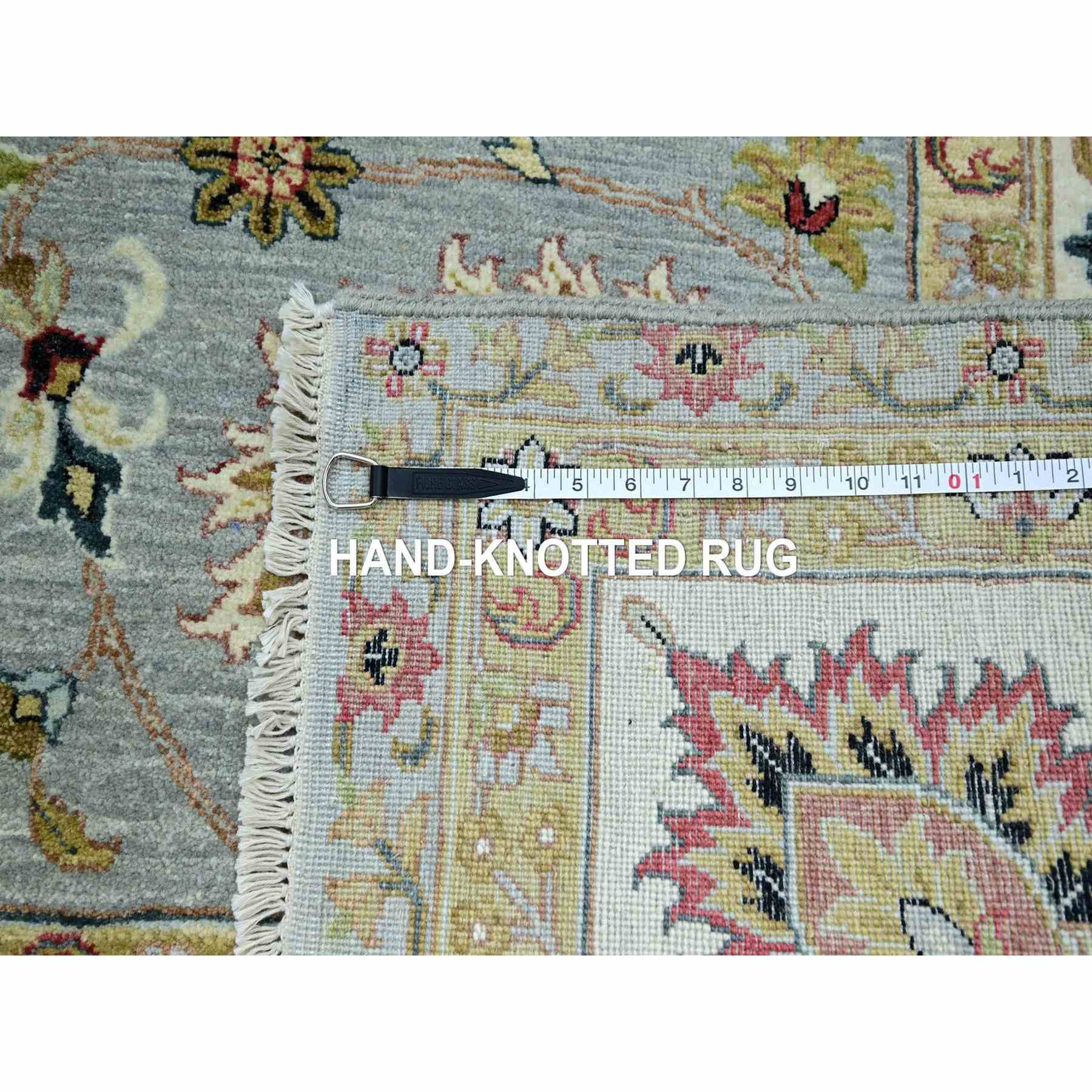 Oushak-And-Peshawar-Hand-Knotted-Rug-416450
