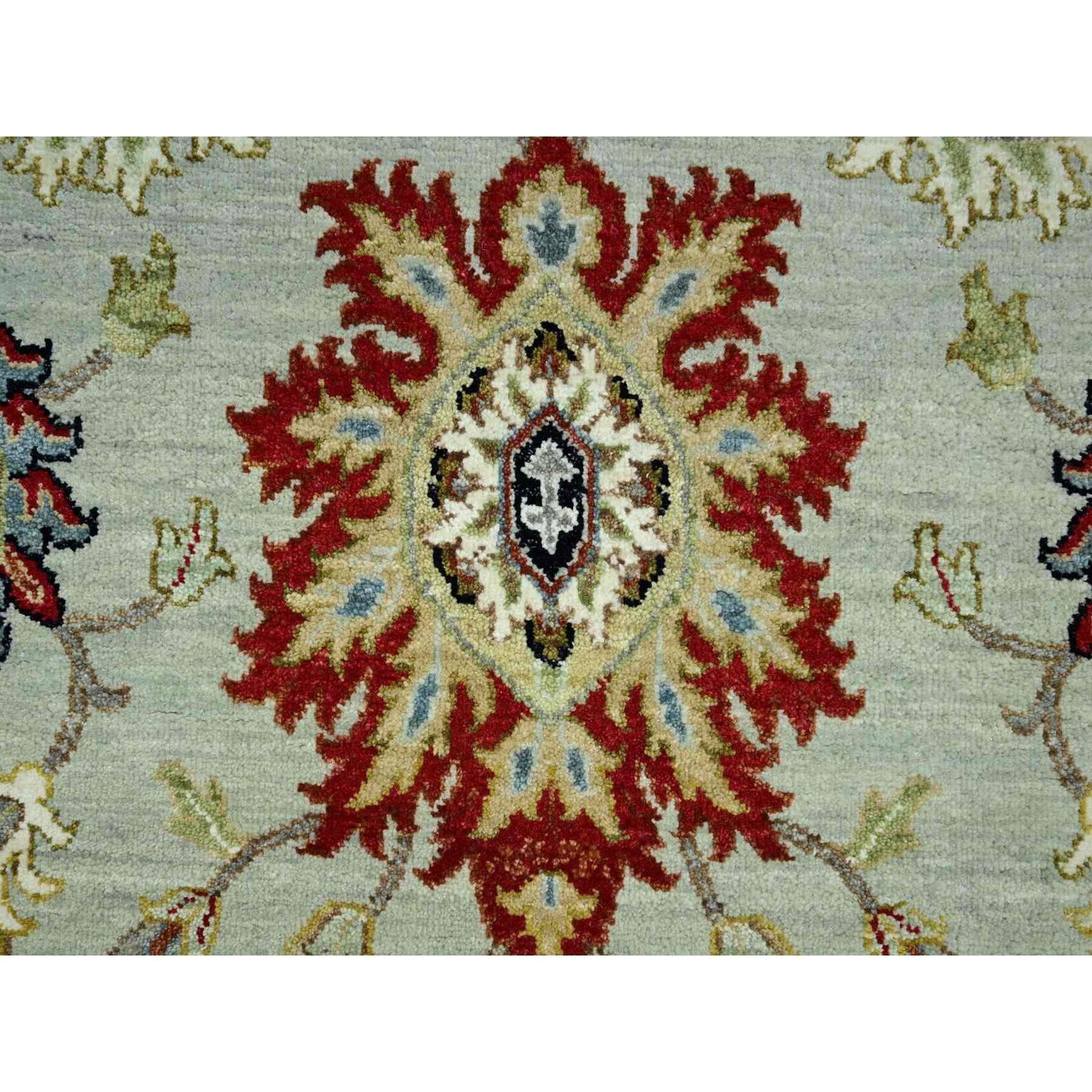 Oushak-And-Peshawar-Hand-Knotted-Rug-416455