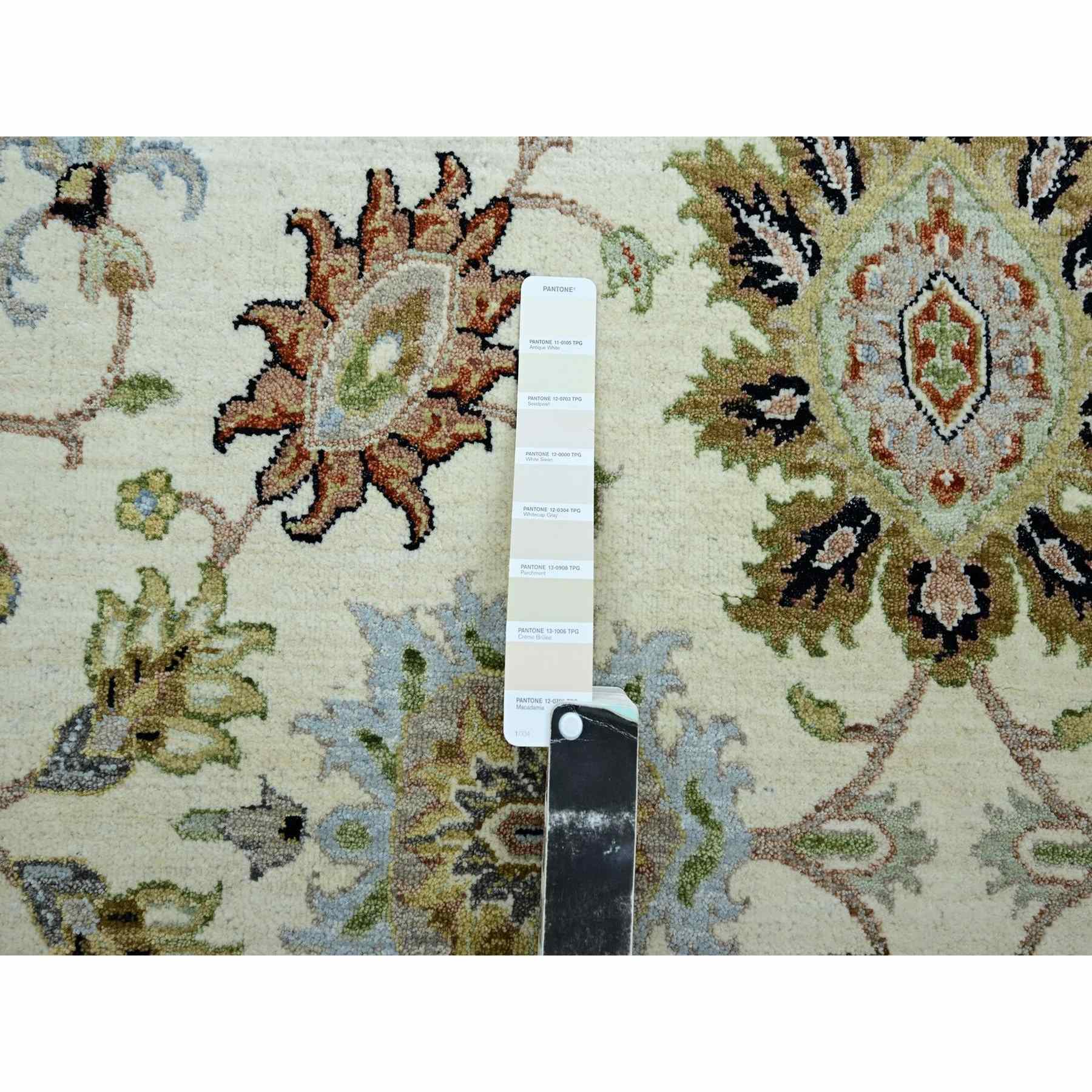 Oushak-And-Peshawar-Hand-Knotted-Rug-416465