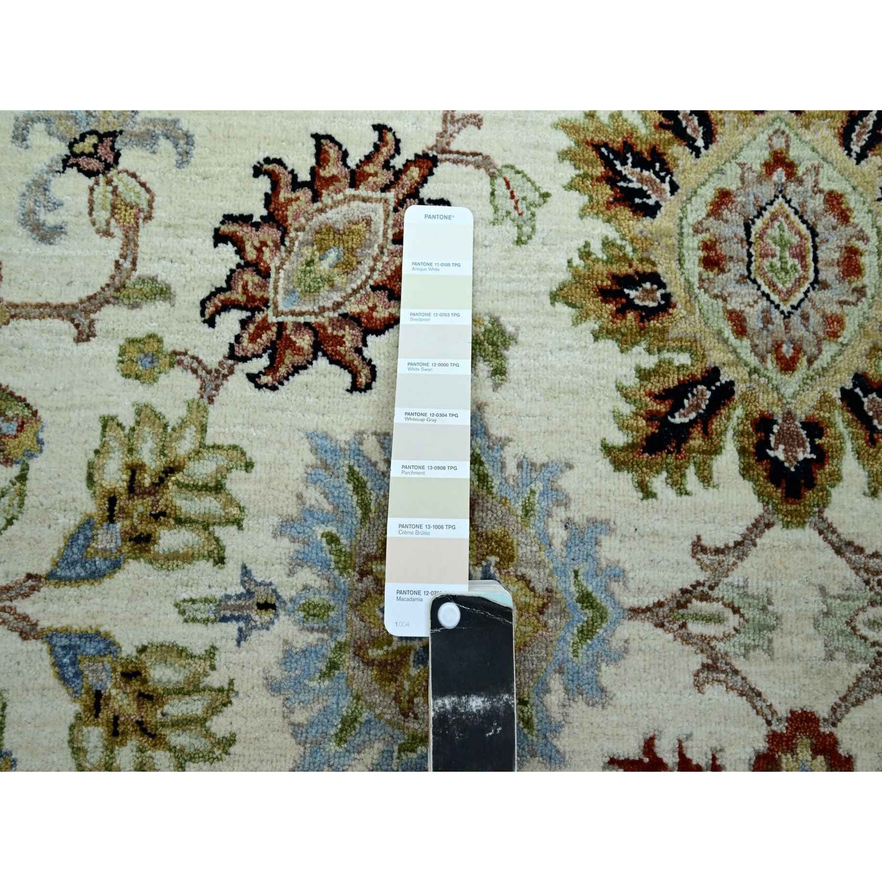 Oushak-And-Peshawar-Hand-Knotted-Rug-416475