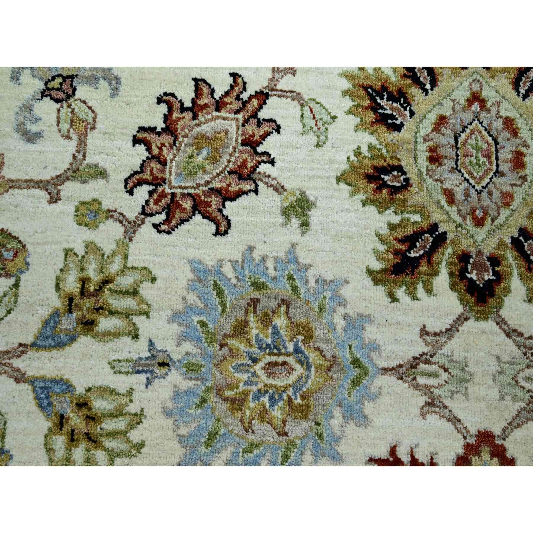 Oushak-And-Peshawar-Hand-Knotted-Rug-416475