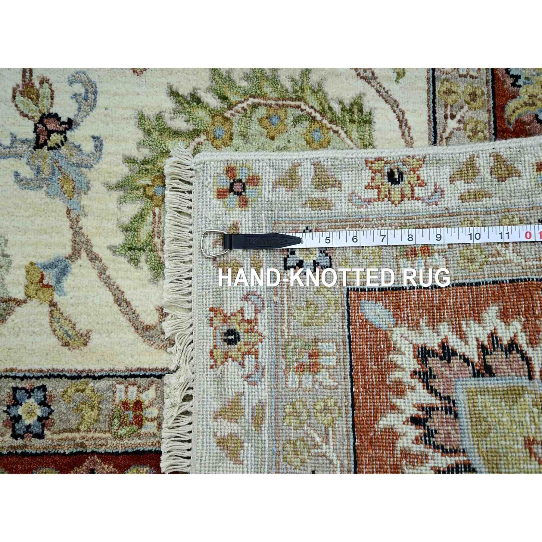 Oushak-And-Peshawar-Hand-Knotted-Rug-416475