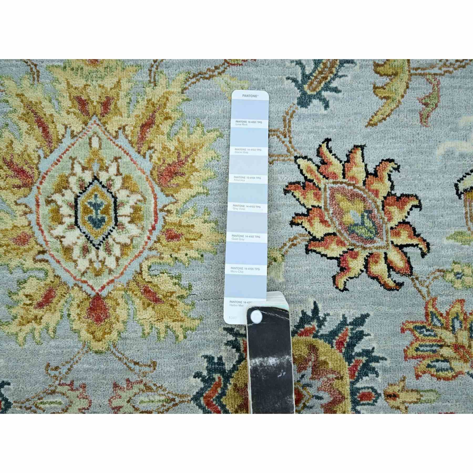 Oushak-And-Peshawar-Hand-Knotted-Rug-416485