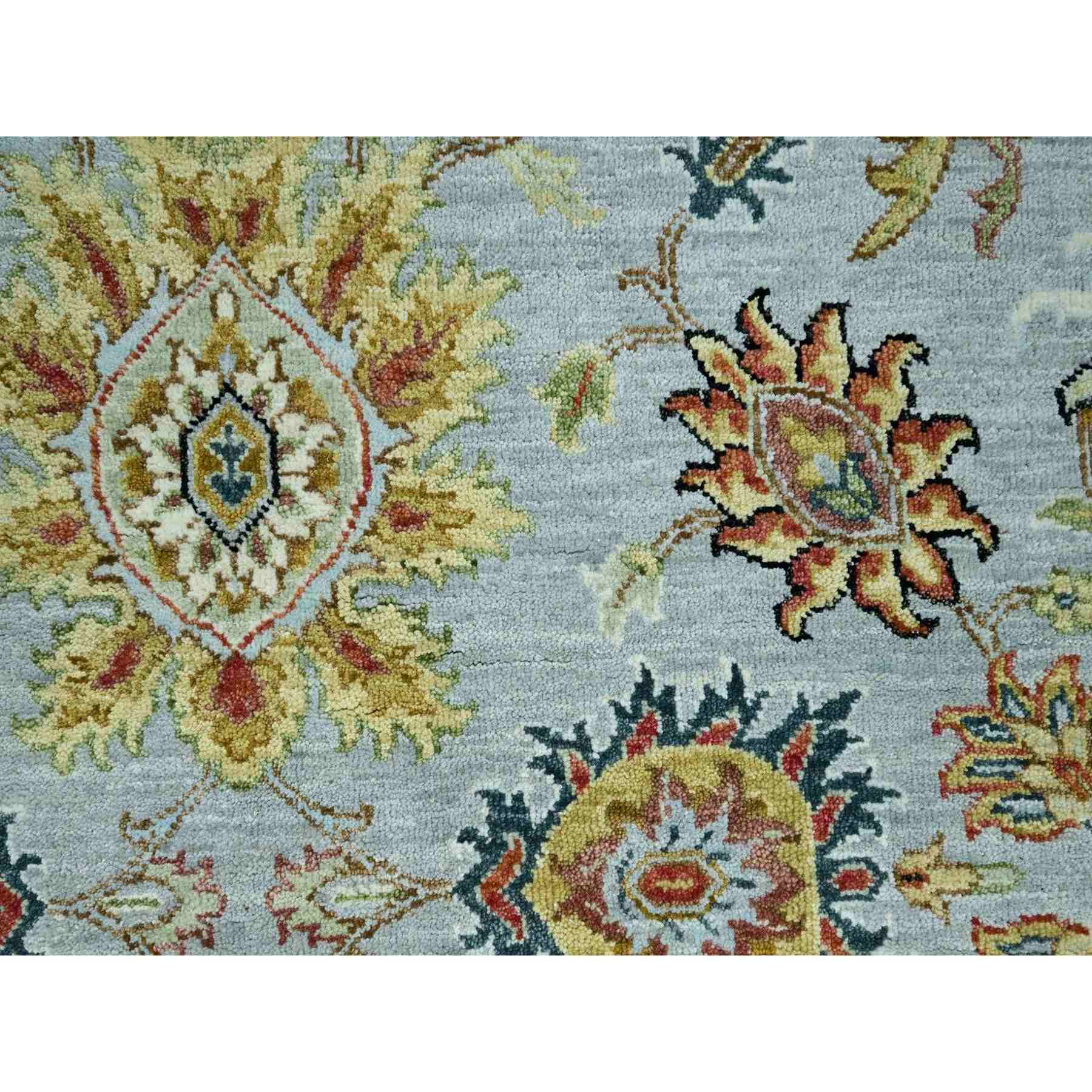Oushak-And-Peshawar-Hand-Knotted-Rug-416485