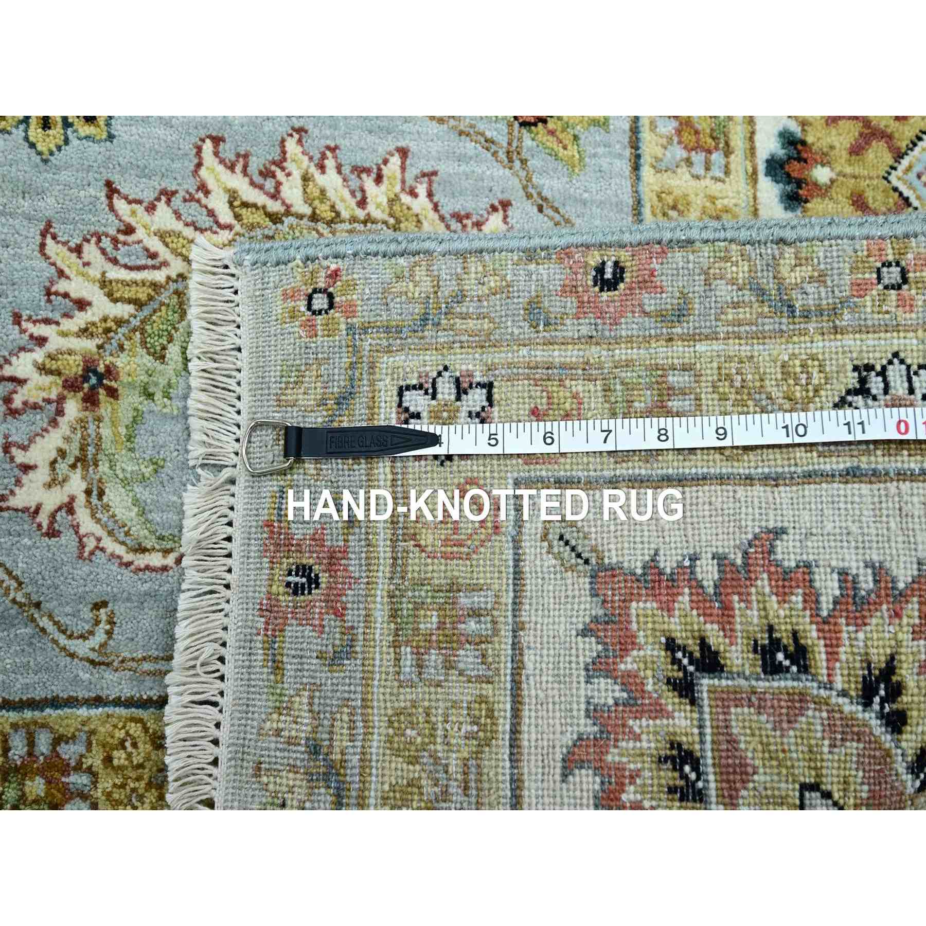 Oushak-And-Peshawar-Hand-Knotted-Rug-416485