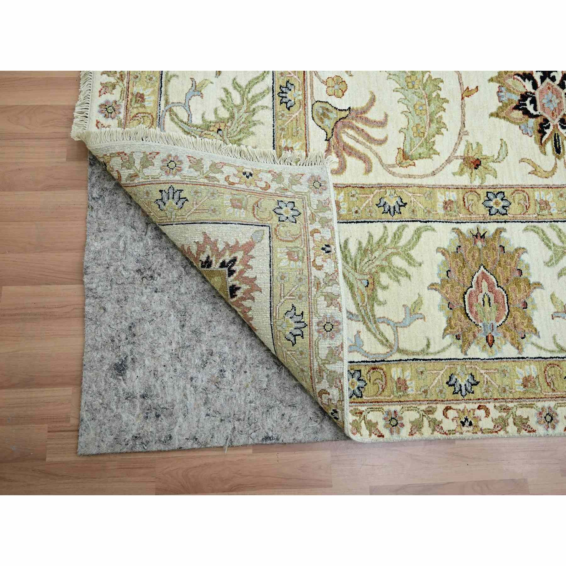Oushak-And-Peshawar-Hand-Knotted-Rug-416495