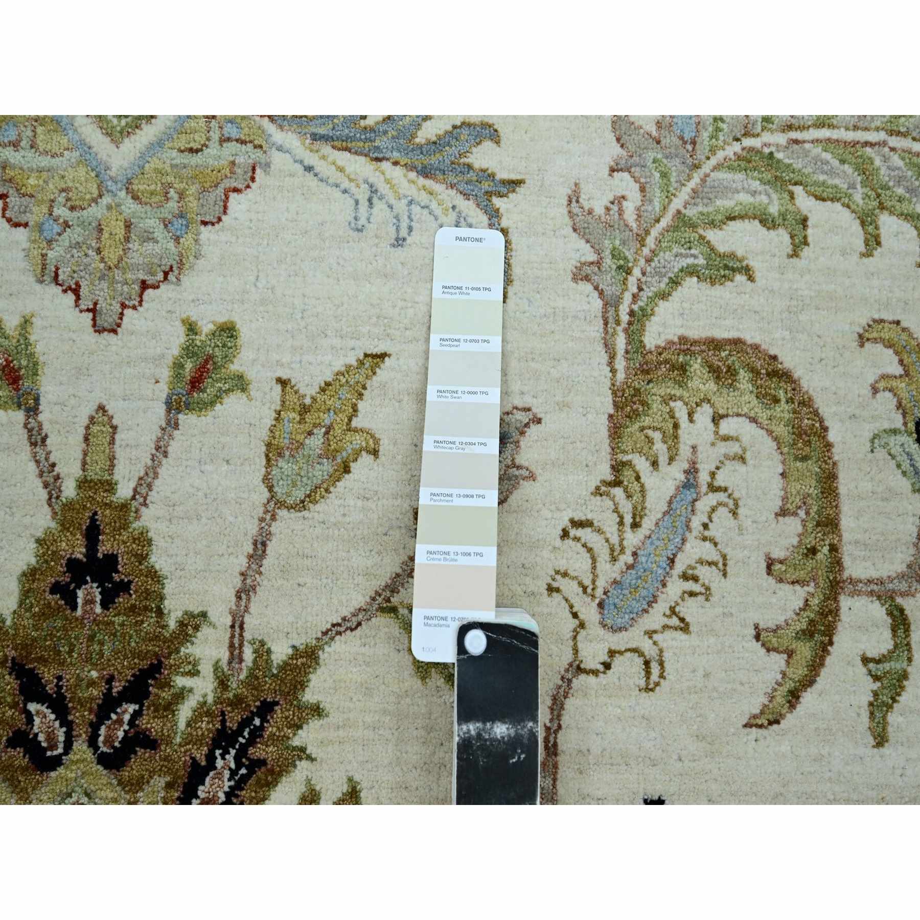 Oushak-And-Peshawar-Hand-Knotted-Rug-416495